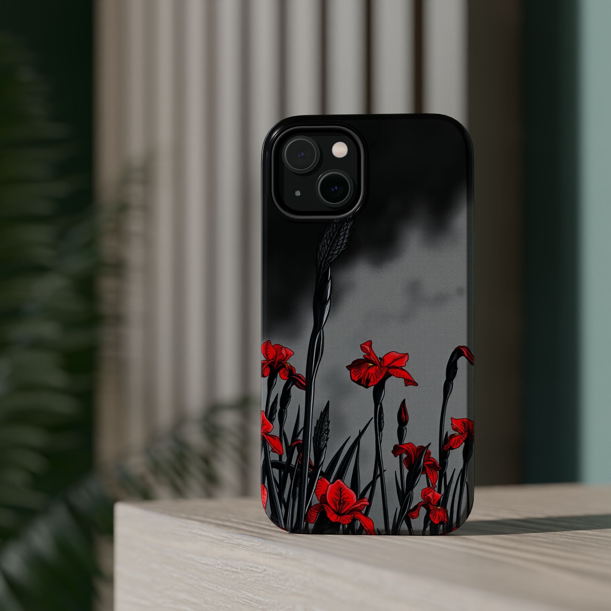iPhone Iris Garden Cinematic Art Soft Finish Everyday Cas Slim Snap Case · iPhon