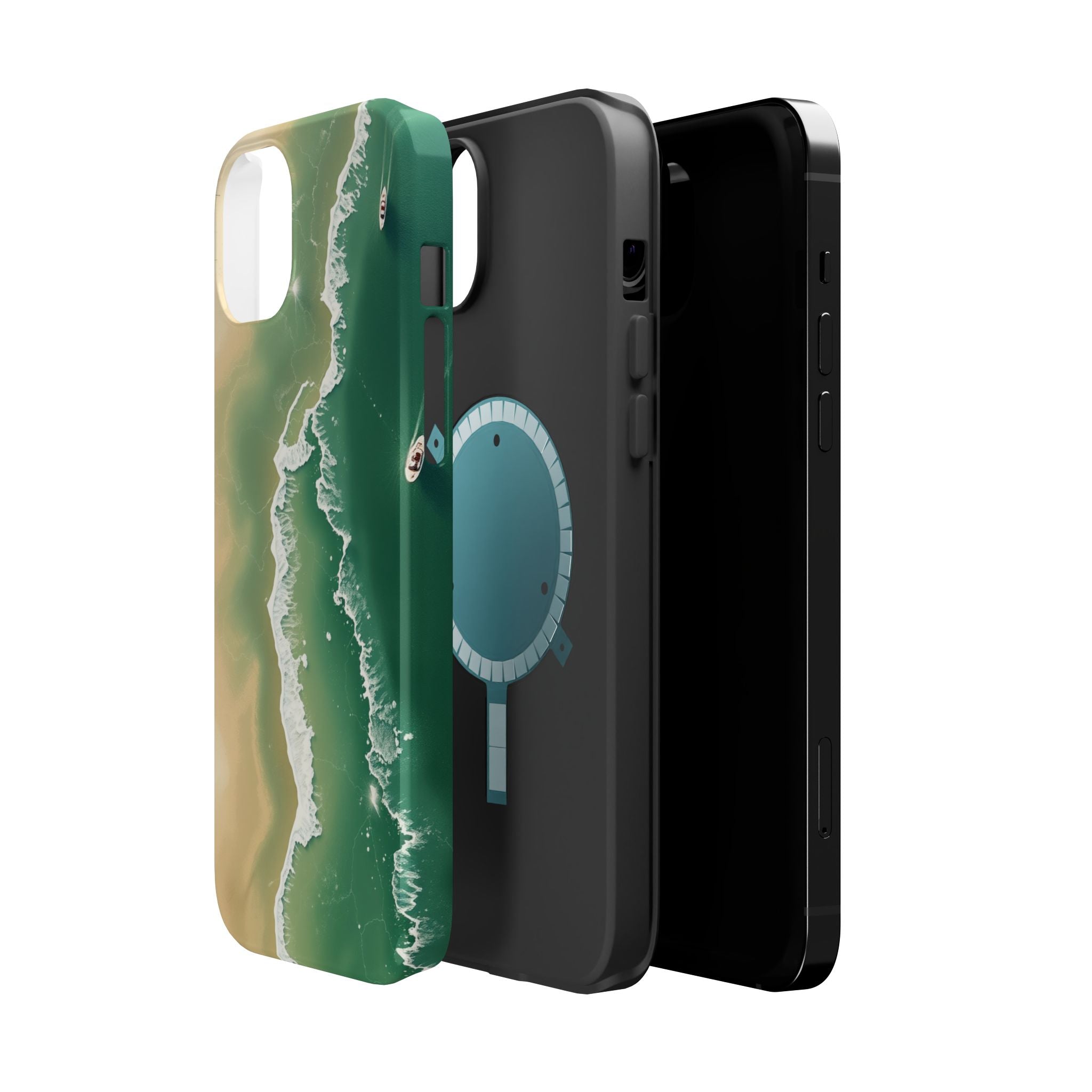 iPhone Shoreline Aerial Bold Art Bold Modern Everyday Snap Case · iPhone Case