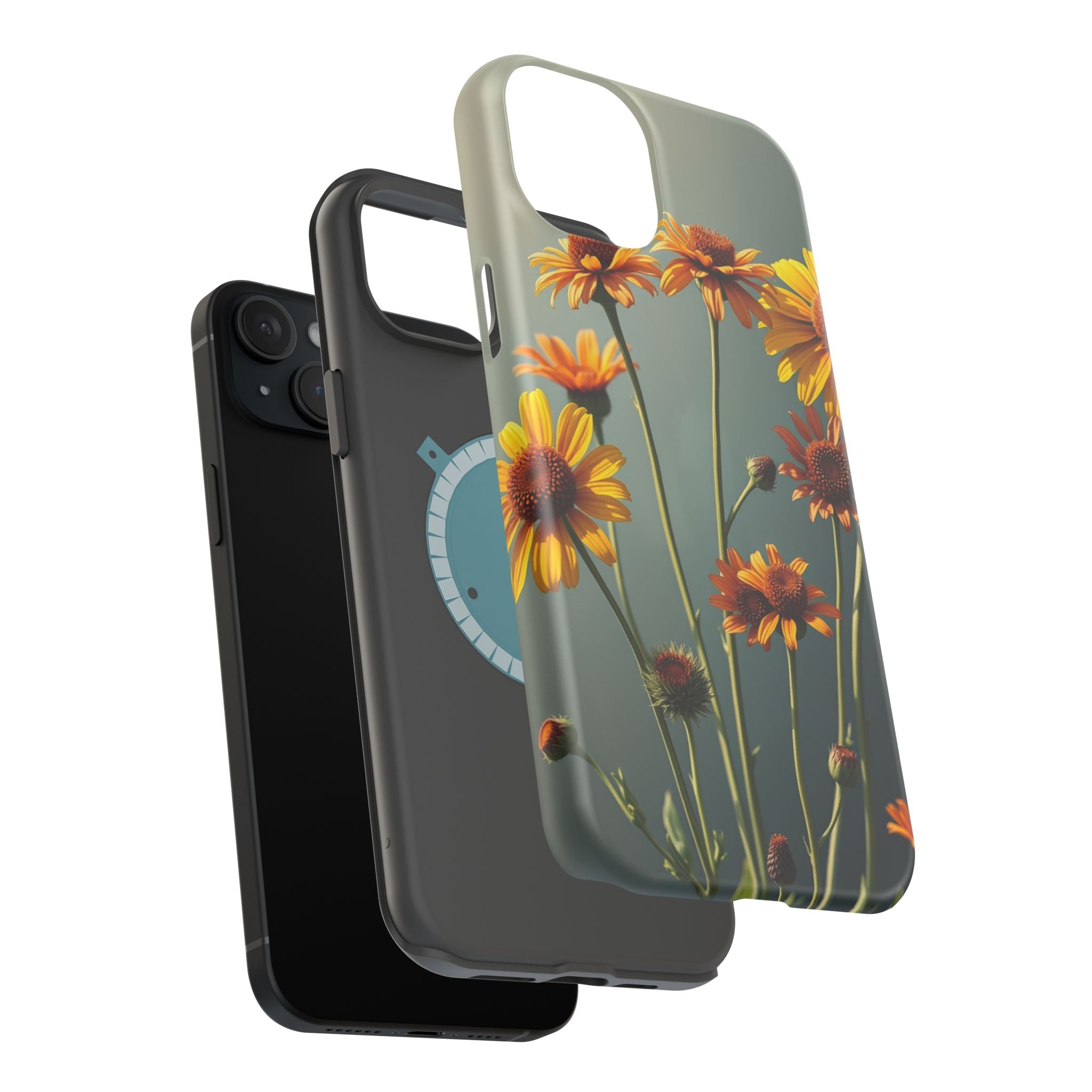 iPhone Mustard And Rust Wildflower Bunch Slim Everyday iPhone Designer · iPhone