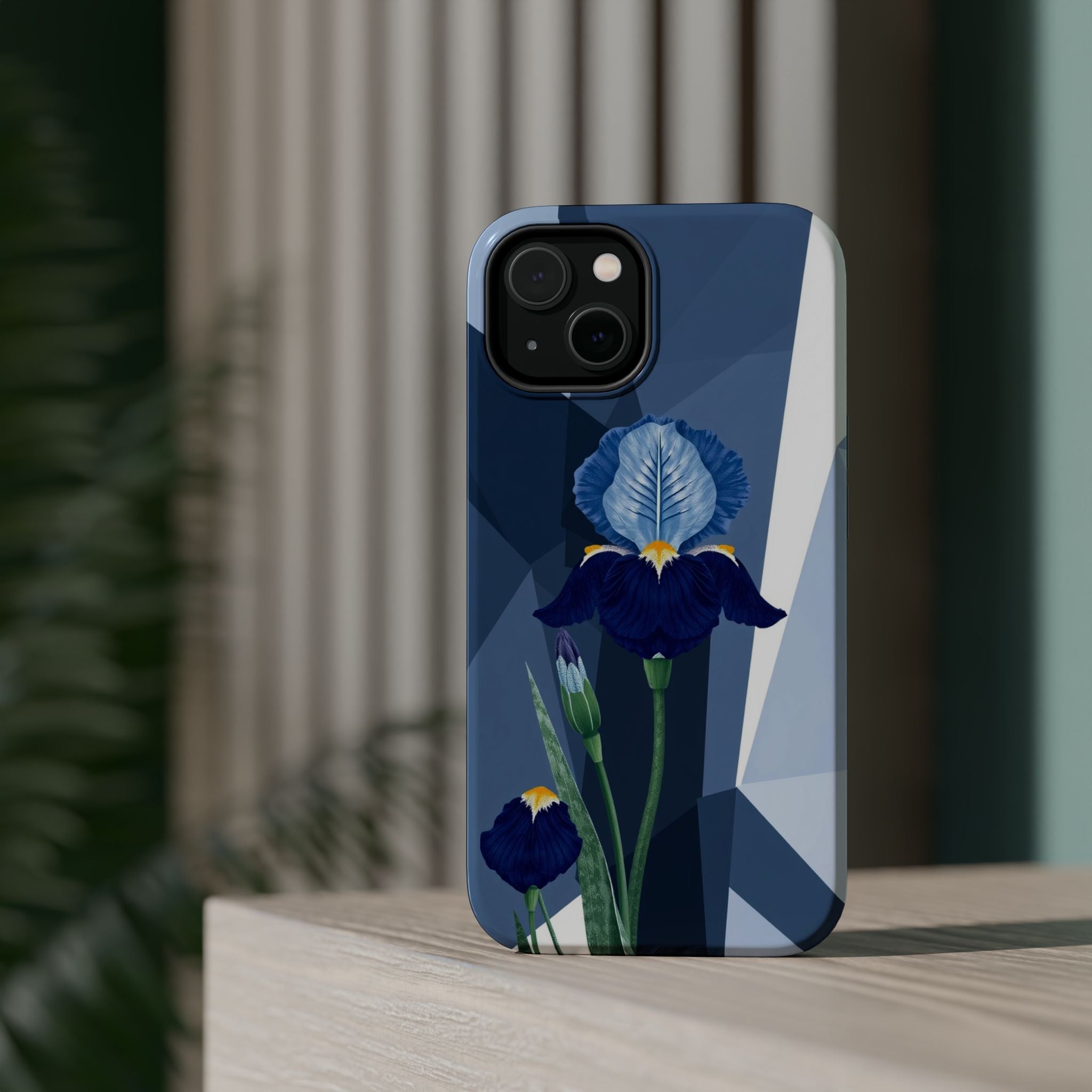 iPhone Earthy Iris Garden Design Bold Modern Everyday Snap Case · iPhone Case