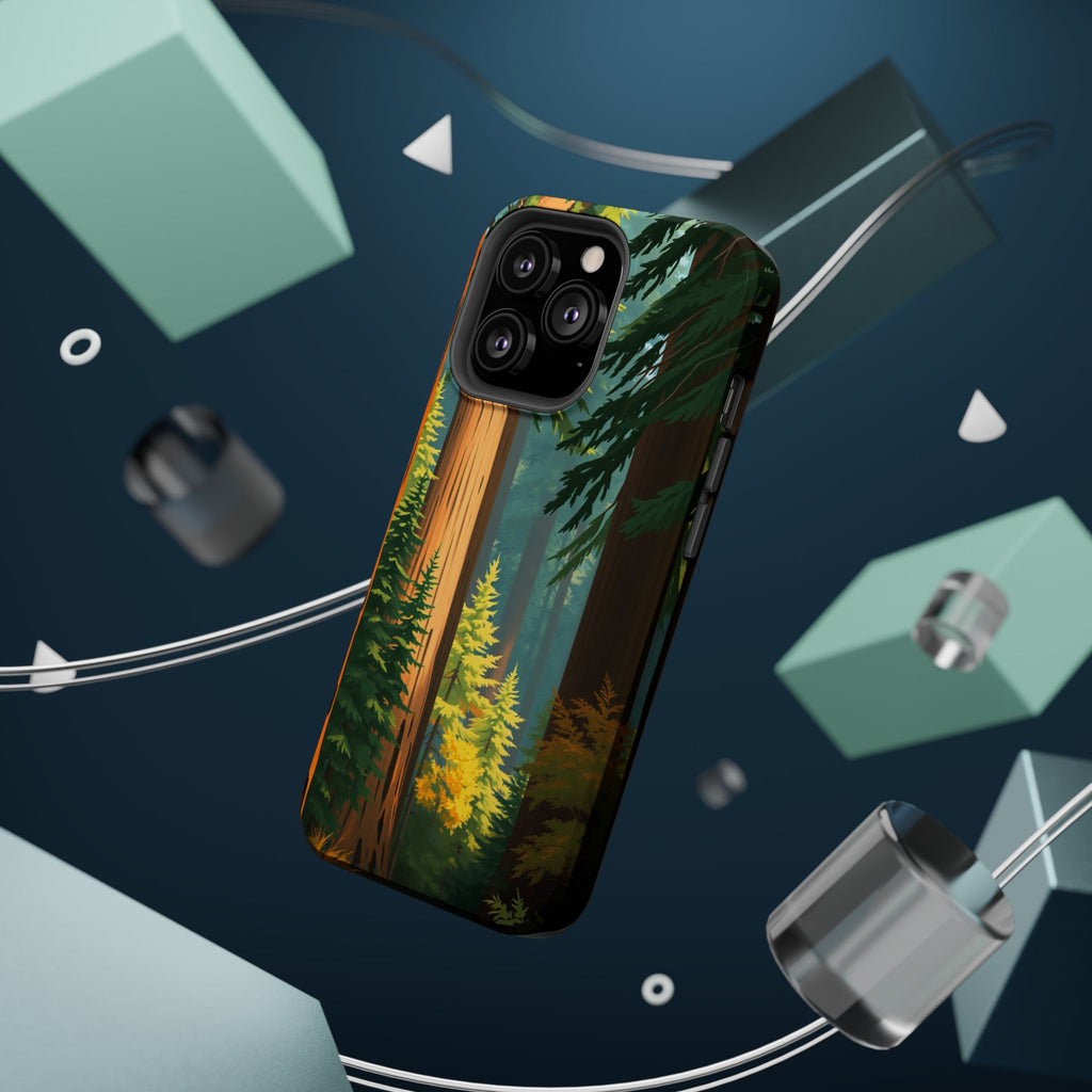 iPhone Redwood Forest Oil Painting Impressionist Clean iPhone Minimal · iPhone C