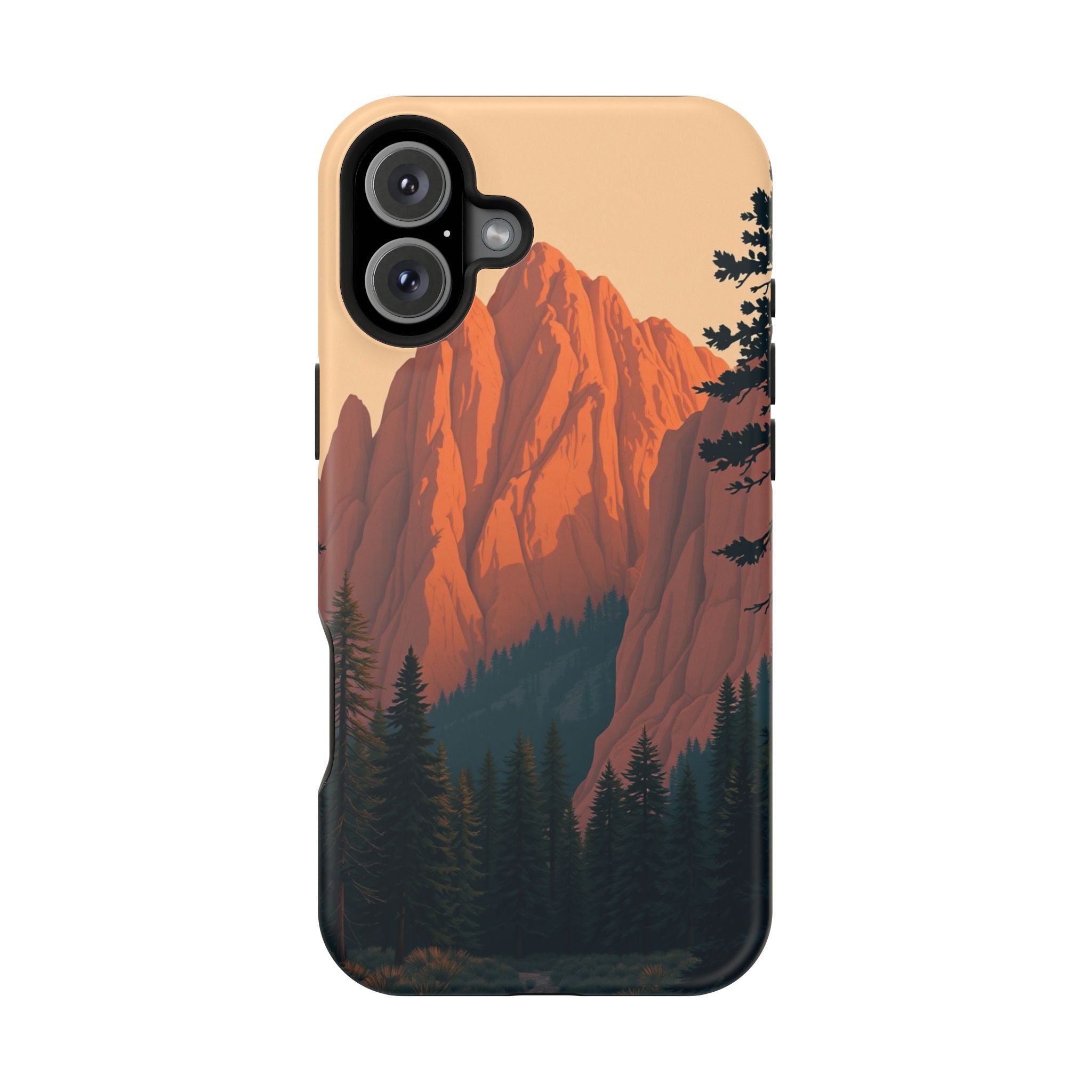 iPhone Serene Pine Ridge Design 18 Bold Modern Everyday Snap Case · iPhone Case