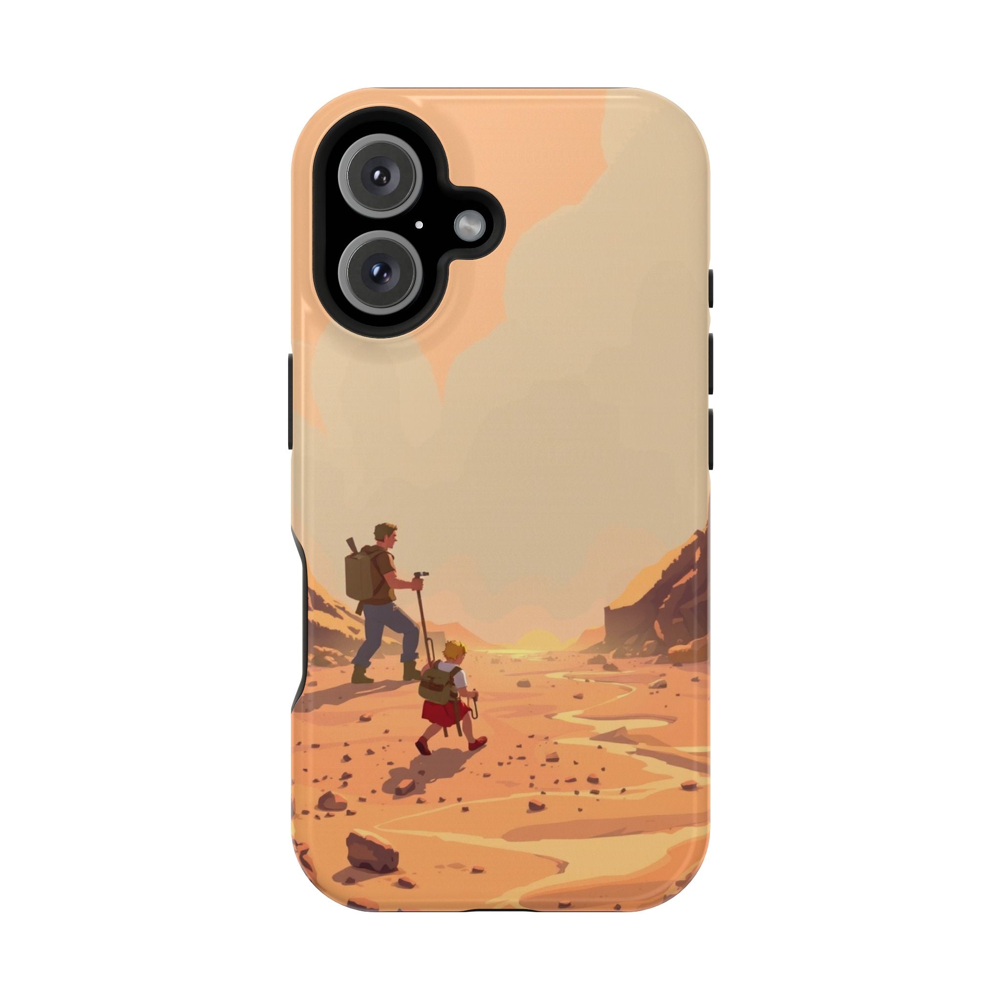 iPhone Burnt Orange And Sand Barely Surviving Slim Everyday Designer Case · iPho