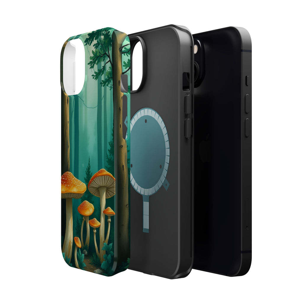 iPhone Mushroom Forest Oil Painting Impressionist iPhone Clean Minimal · iPhone