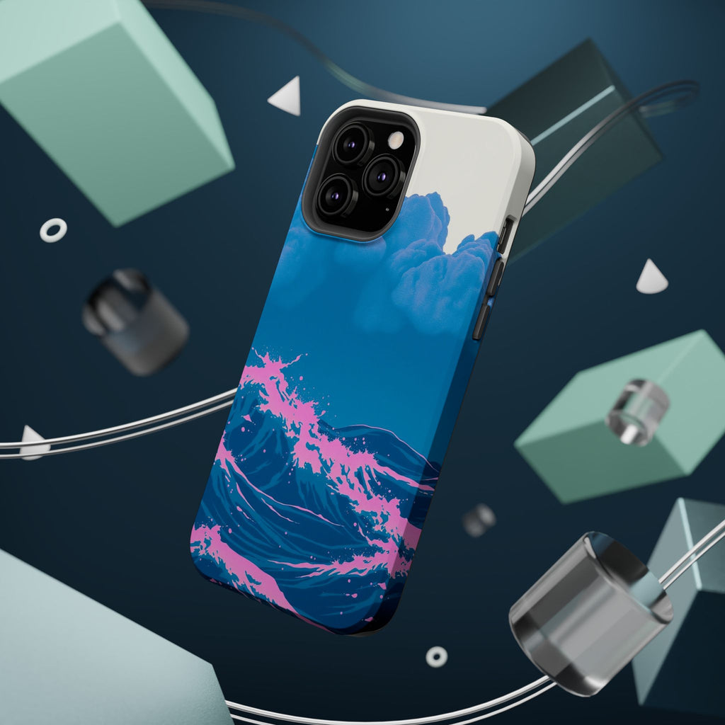 iPhone Storm at Sea Risograph Print Slim Everyday Designer Case · iPhone Case