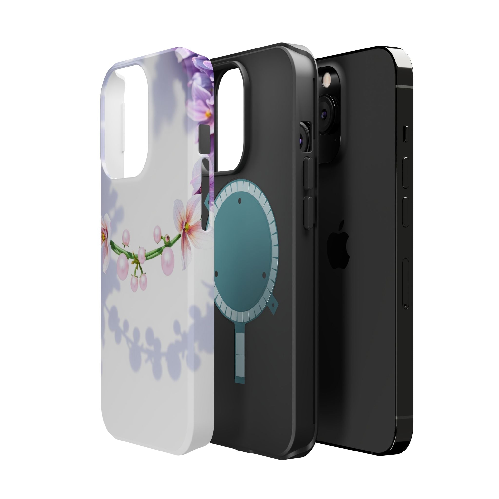 iPhone Vibrant Floral Crown Design Clean Minimal Snap Cas Slim Snap Case · iPhon