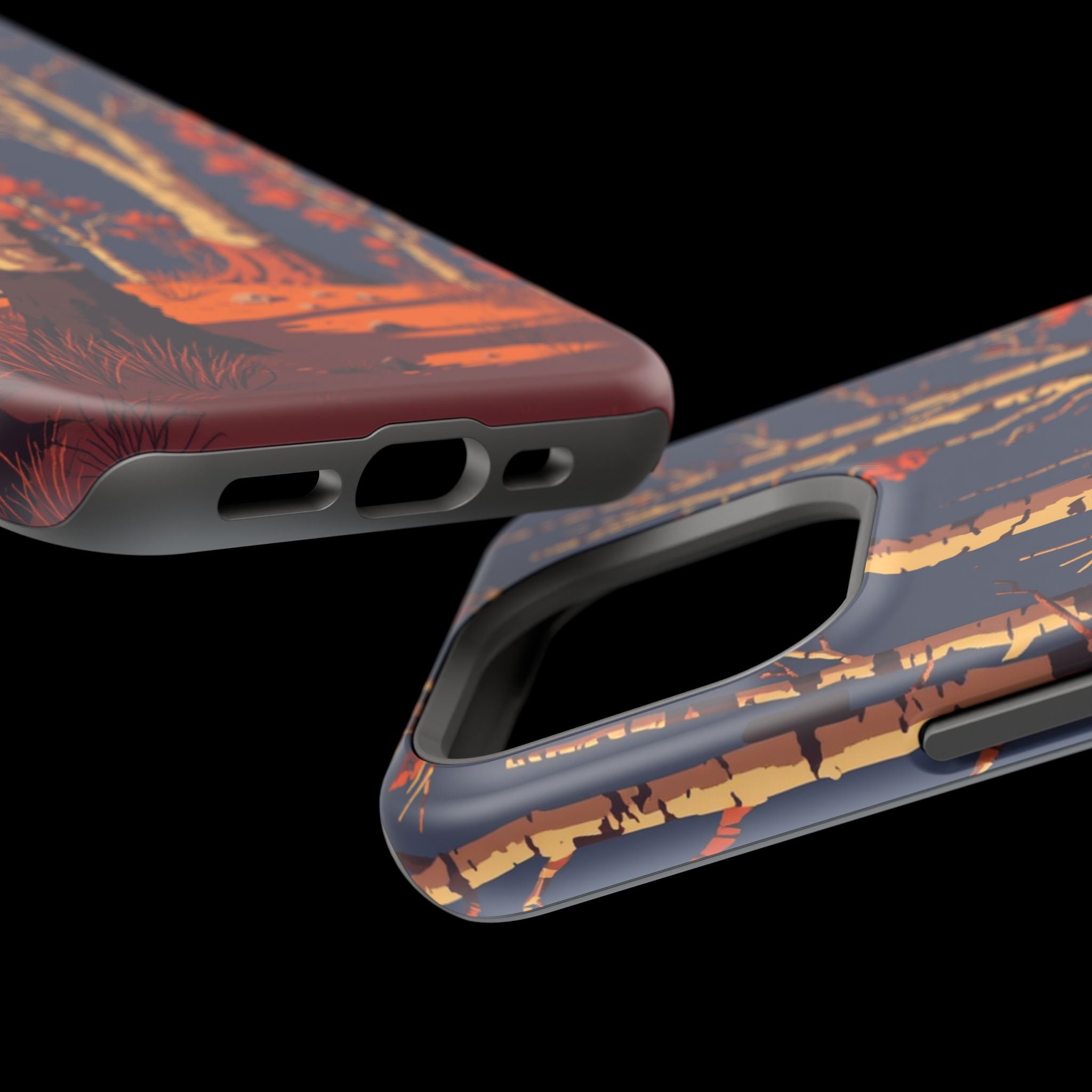 iPhone Birch Grove Pixel Art -Bit Bold Modern Everyday Snap Case · iPhone Case