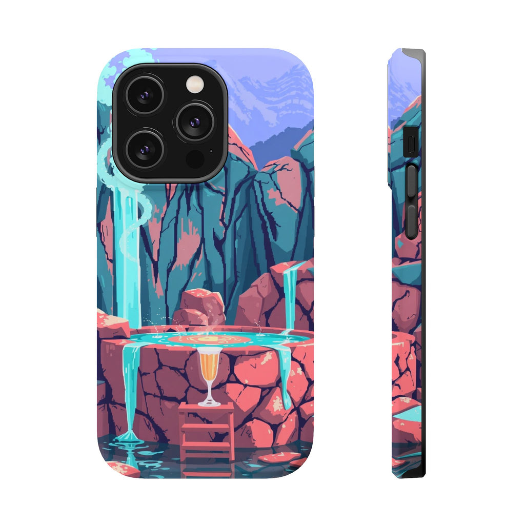 iPhone Hot Spring Steam Electric Art Slim Everyday Designer Case · iPhone Case