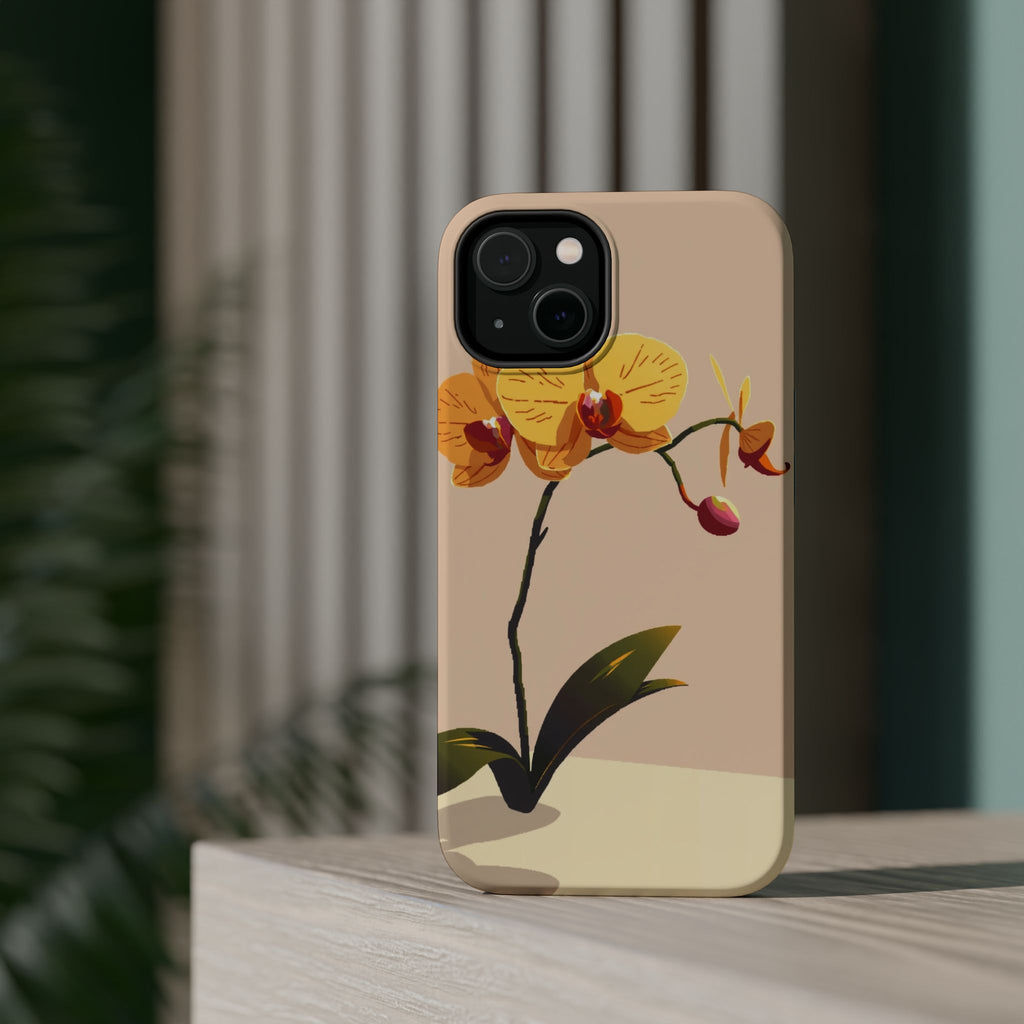 iPhone Orchid Study Pixel Art -Bit Bold Modern Everyday Snap Case · iPhone Case