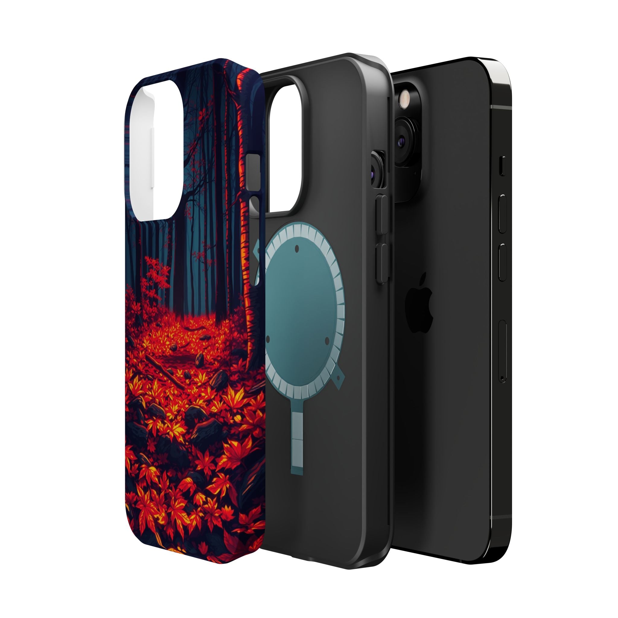 iPhone Black And Crimson Autumn Forest Floor Slim iPhone Everyday · iPhone Case