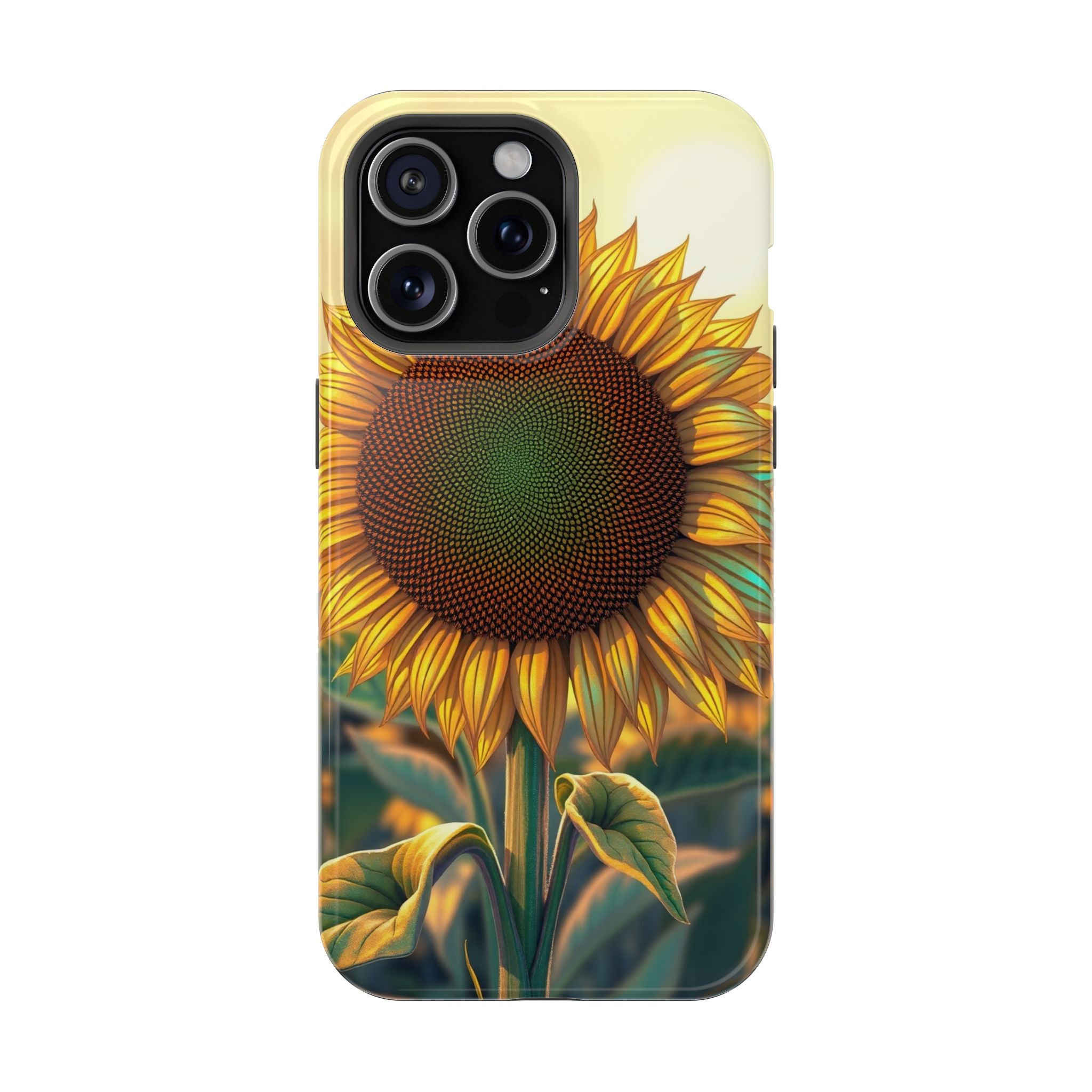 iPhone Sunflower Prairie Bold Art Bold Modern Everyday Snap Case · iPhone Case