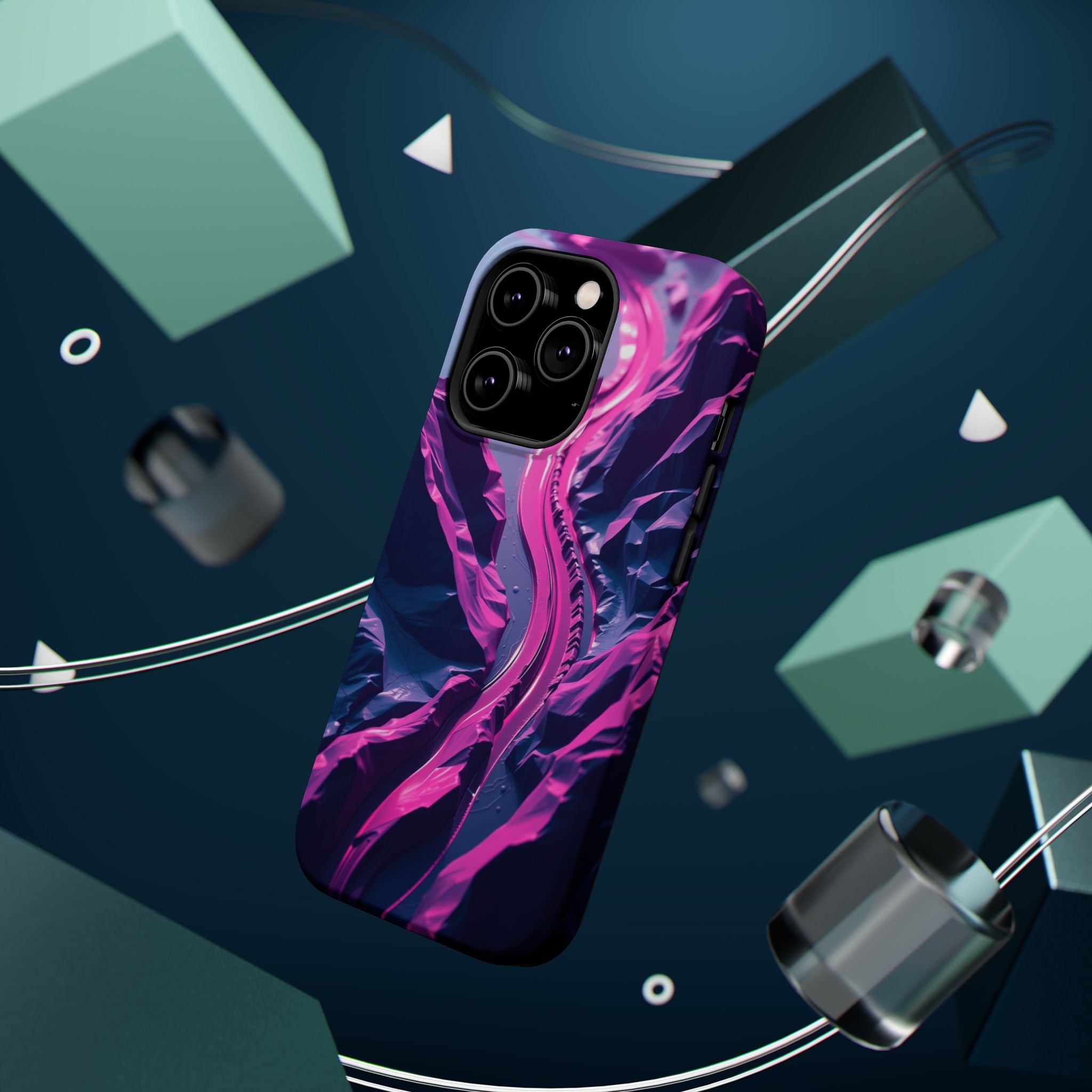 iPhone River Delta Aerial Electric Art Slim Everyday Designer Case · iPhone Case