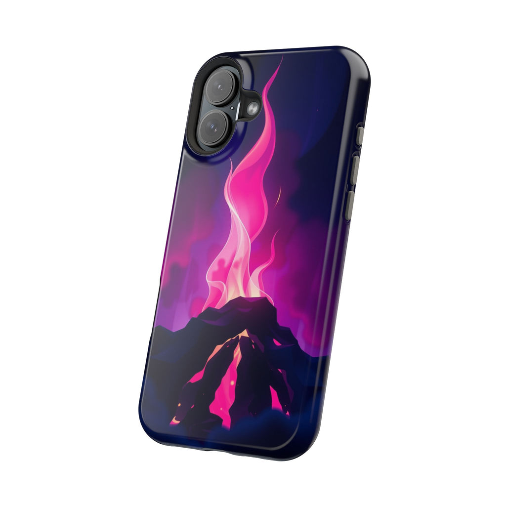 iPhone Cyan And Magenta Wildfire Glow Slim Everyday Designer Case · iPhone Case