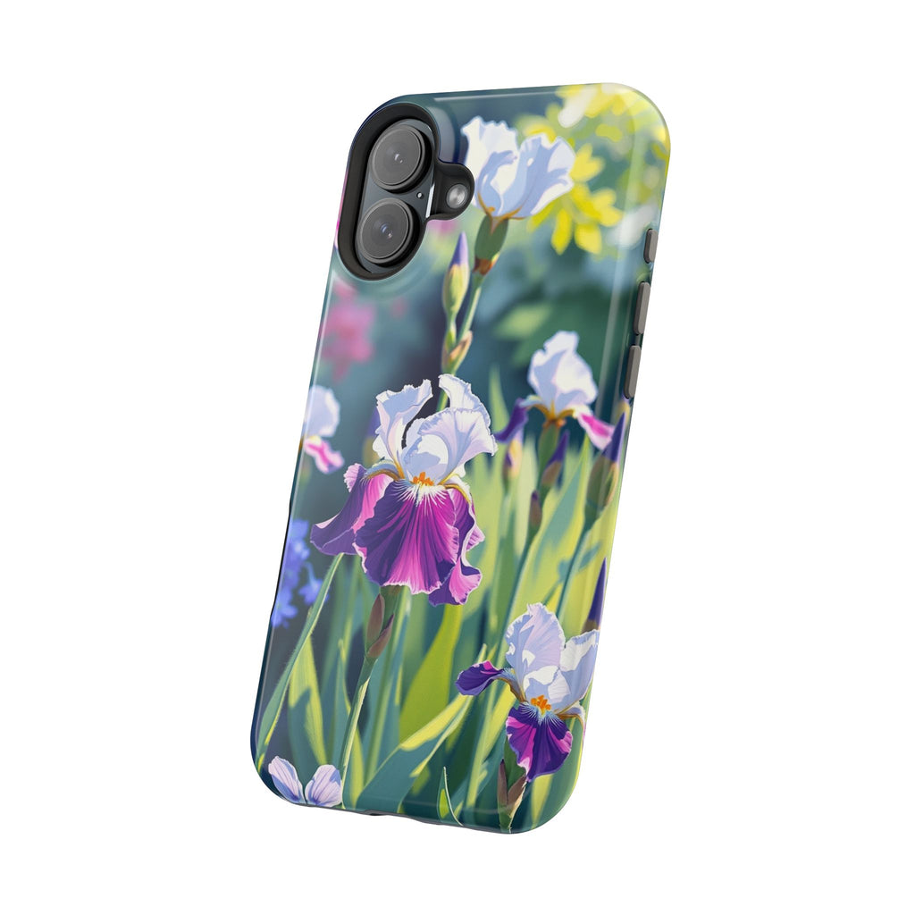 iPhone Vibrant Iris Garden Design Bold Modern Everyday Snap Case · iPhone Case