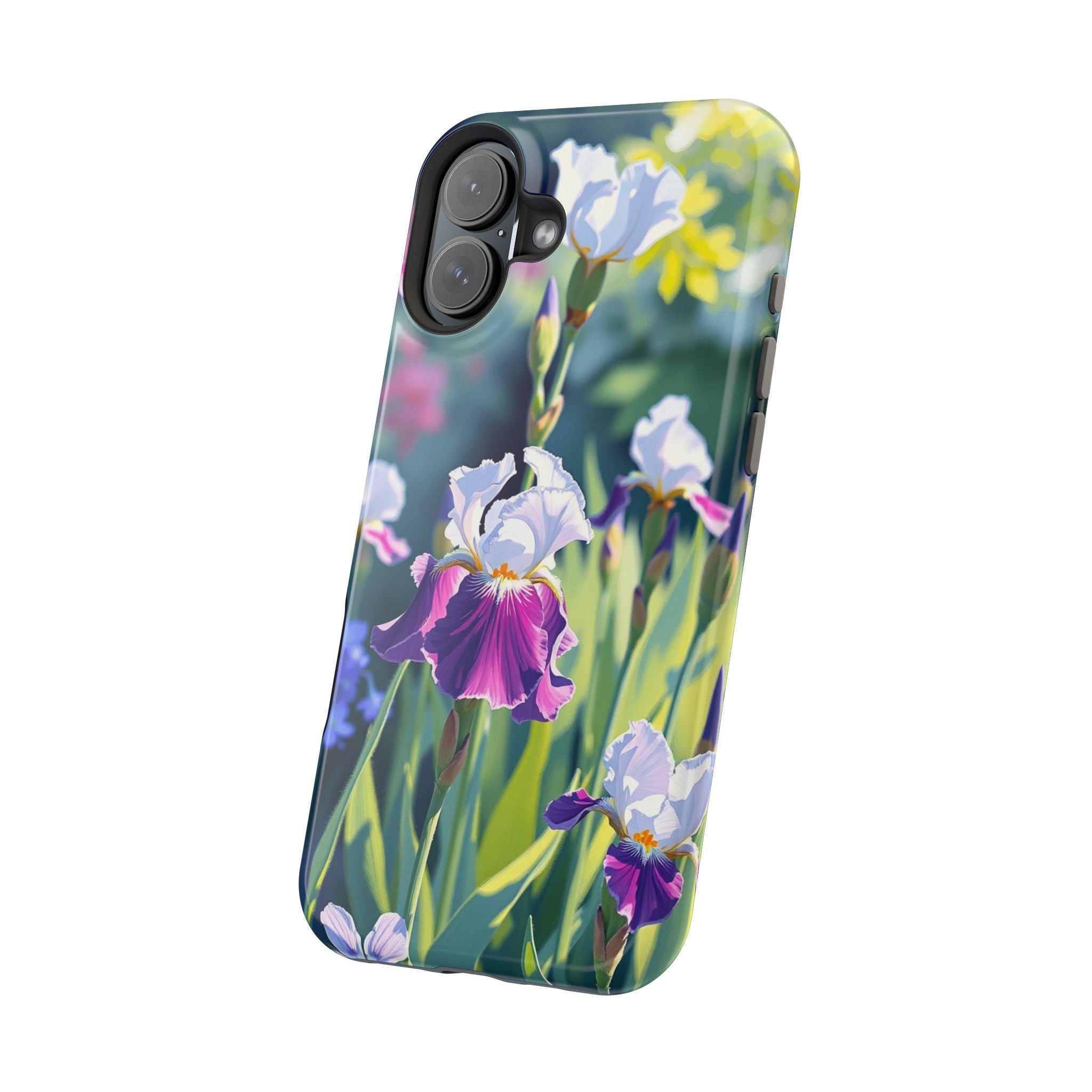 iPhone Vibrant Iris Garden Design Bold Modern Everyday Snap Case · iPhone Case