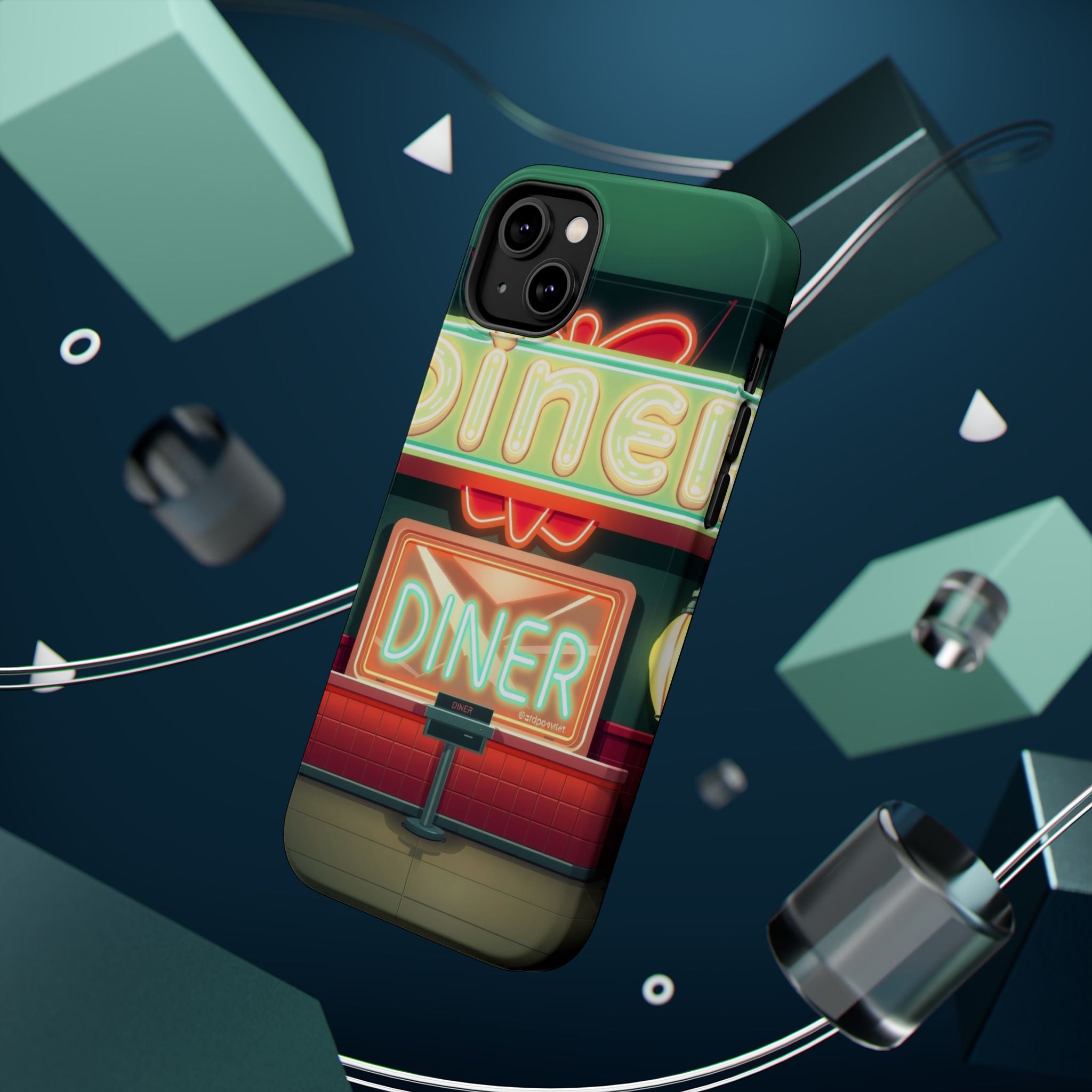 iPhone Neon Diner Sign Mystic Art Bold Modern Everyday Snap Case · iPhone Case