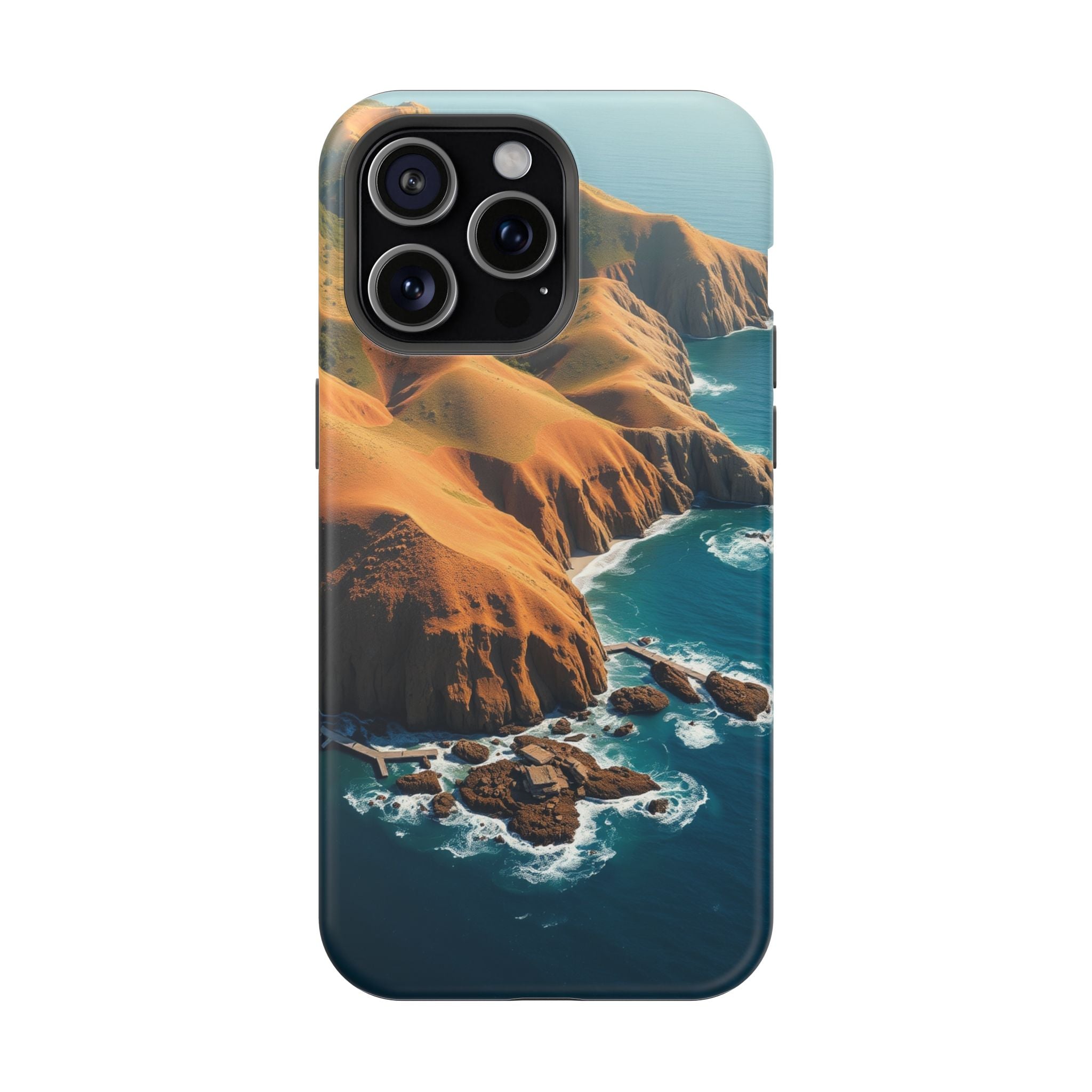 iPhone Mustard And Rust Hibiscus Coast Slim Everyday Designer Case · iPhone Case