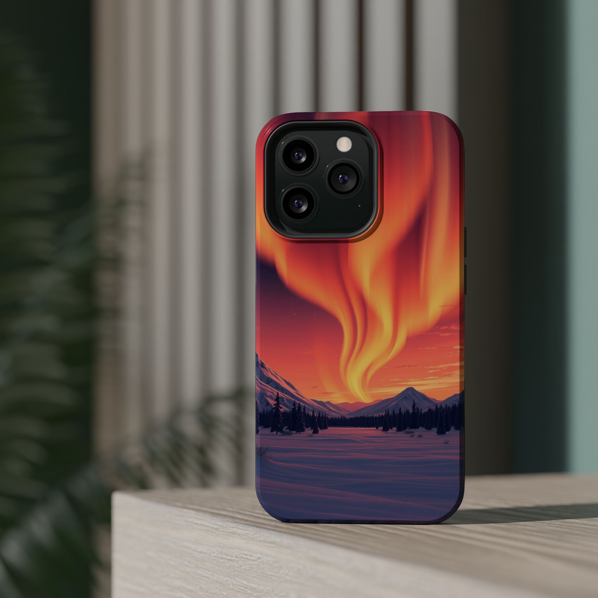 iPhone Sunset Amber And Peach Northern Lights Slim iPhone Everyday · iPhone Case