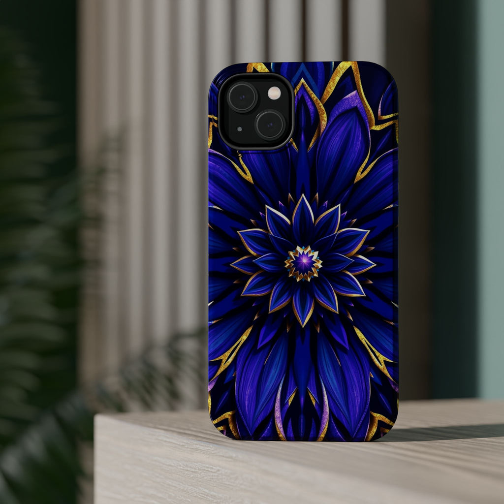 iPhone Floral Mandala Electric Art 14 Slim Everyday Designer Case · iPhone Case