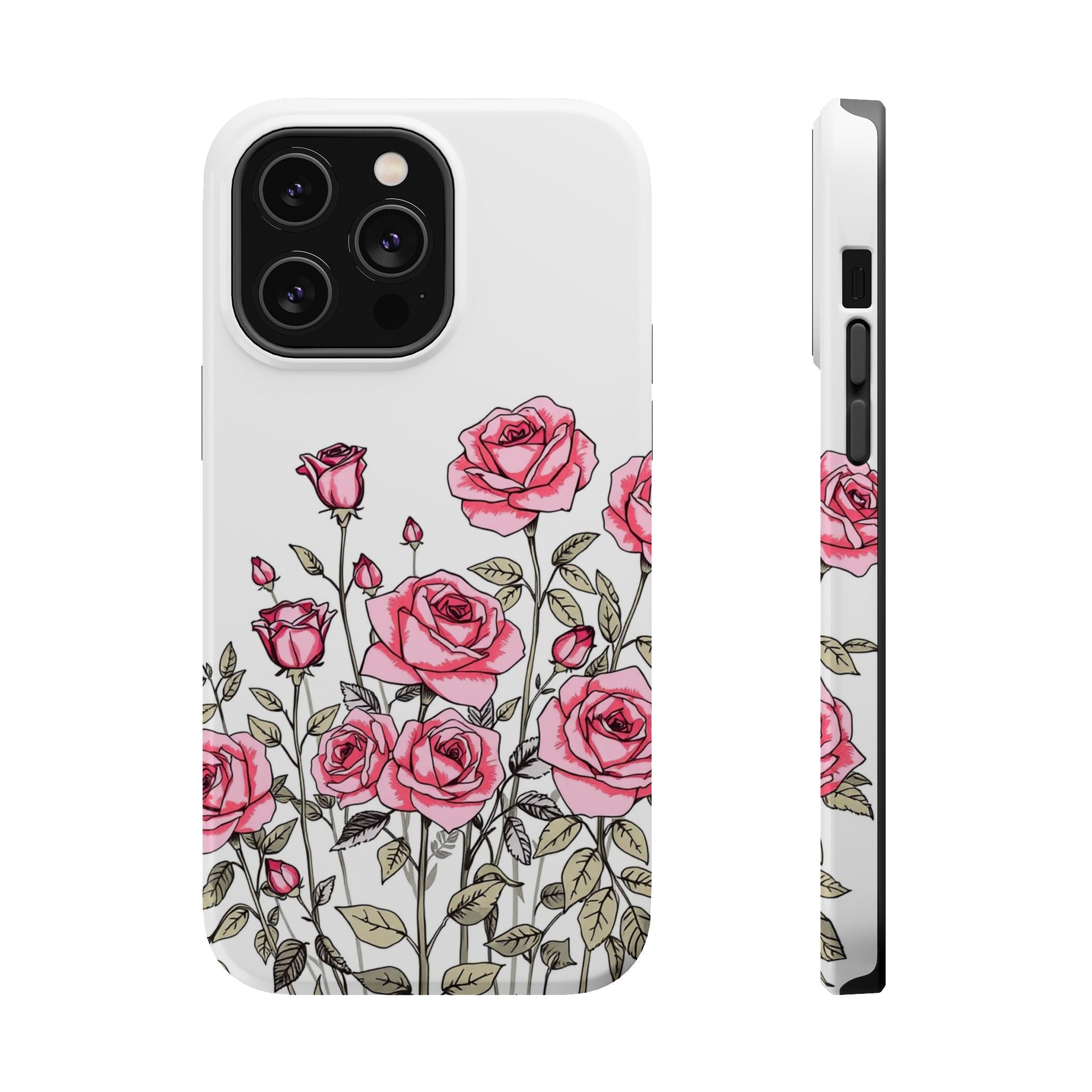 iPhone Rose Garden Hand-Drawn Sketch Slim Everyday Designer Case · iPhone Case