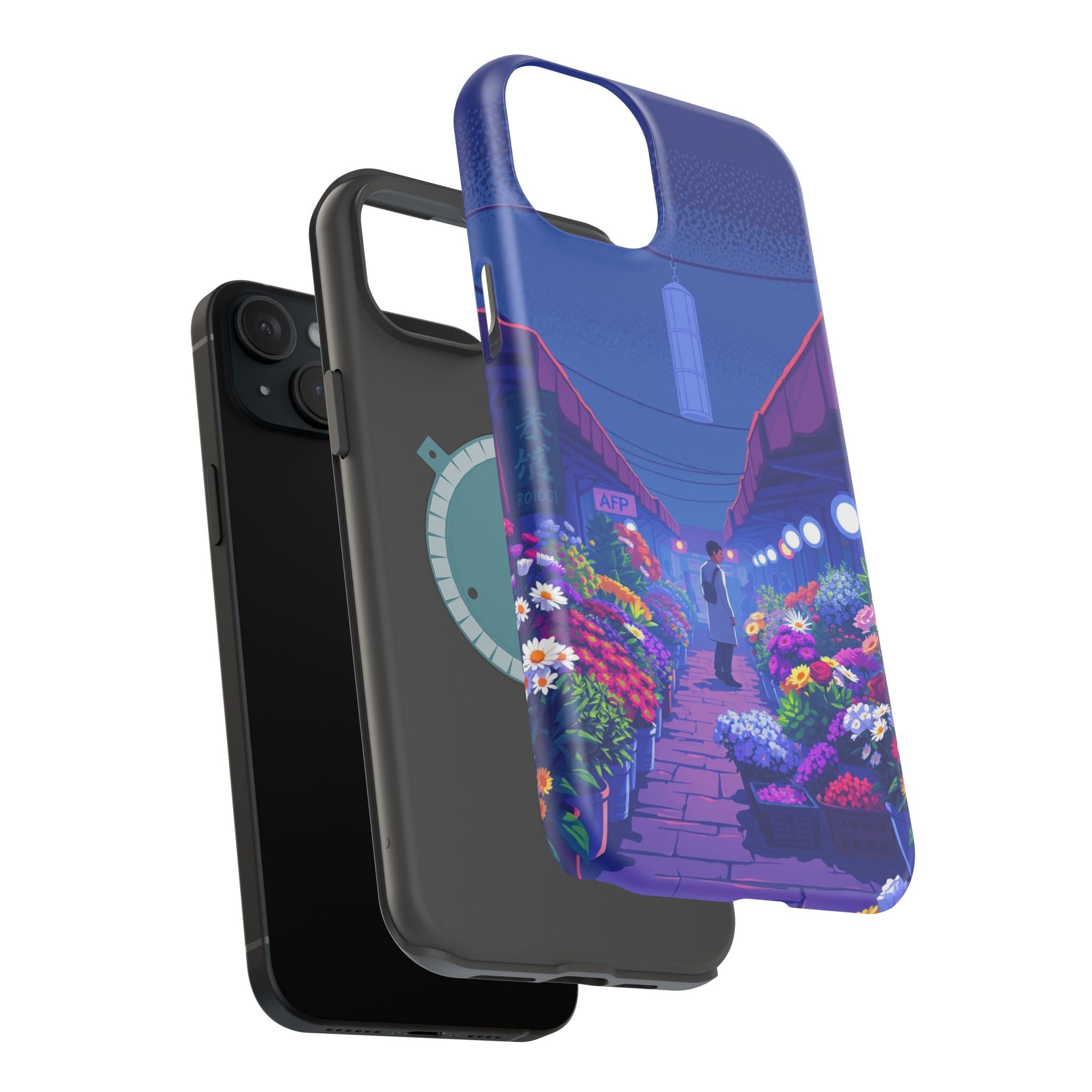 iPhone Flower Market Electric Art Bold Modern Everyday Snap Case · iPhone Case
