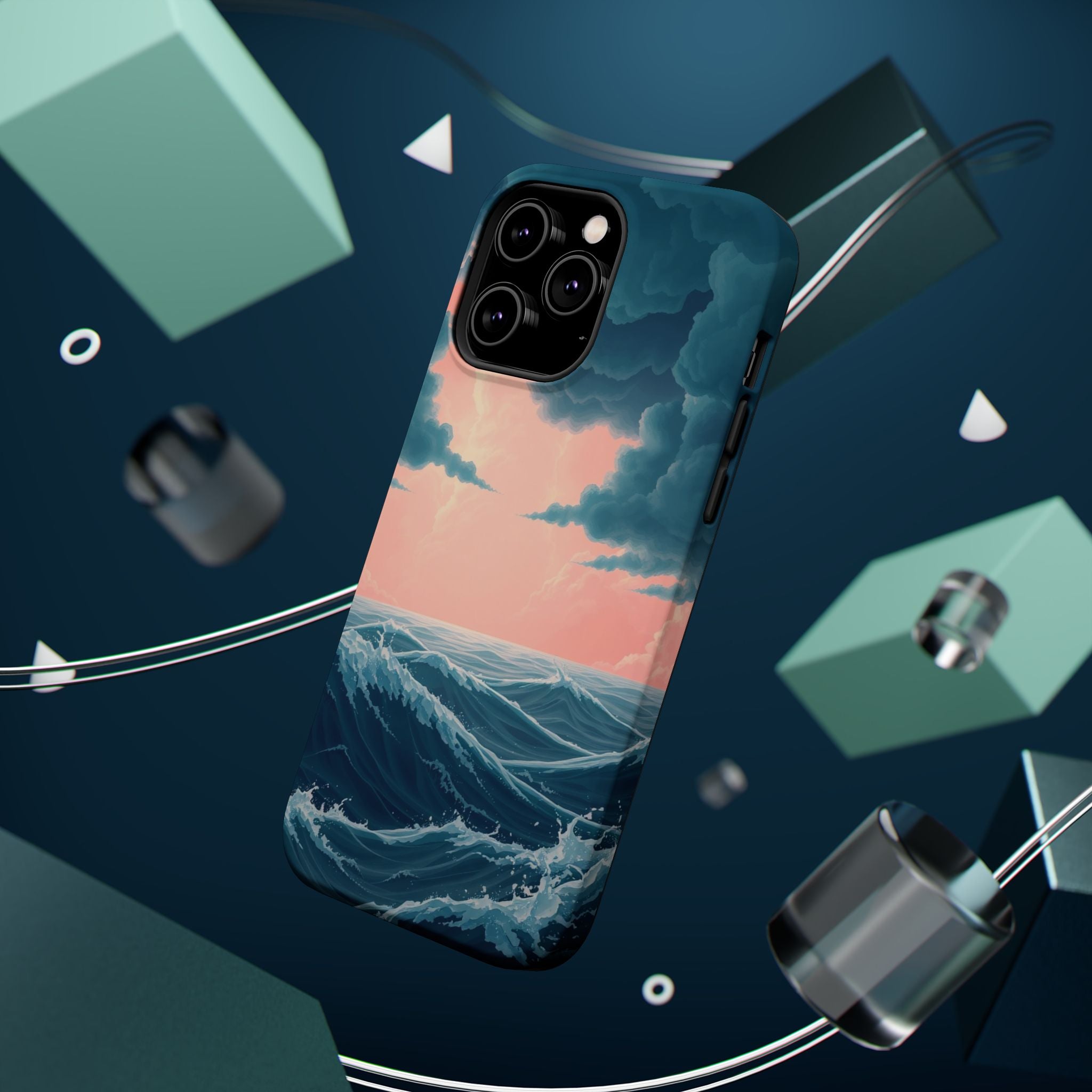 iPhone Storm at Sea 3D Digital Slim Everyday Designer Case · iPhone Case