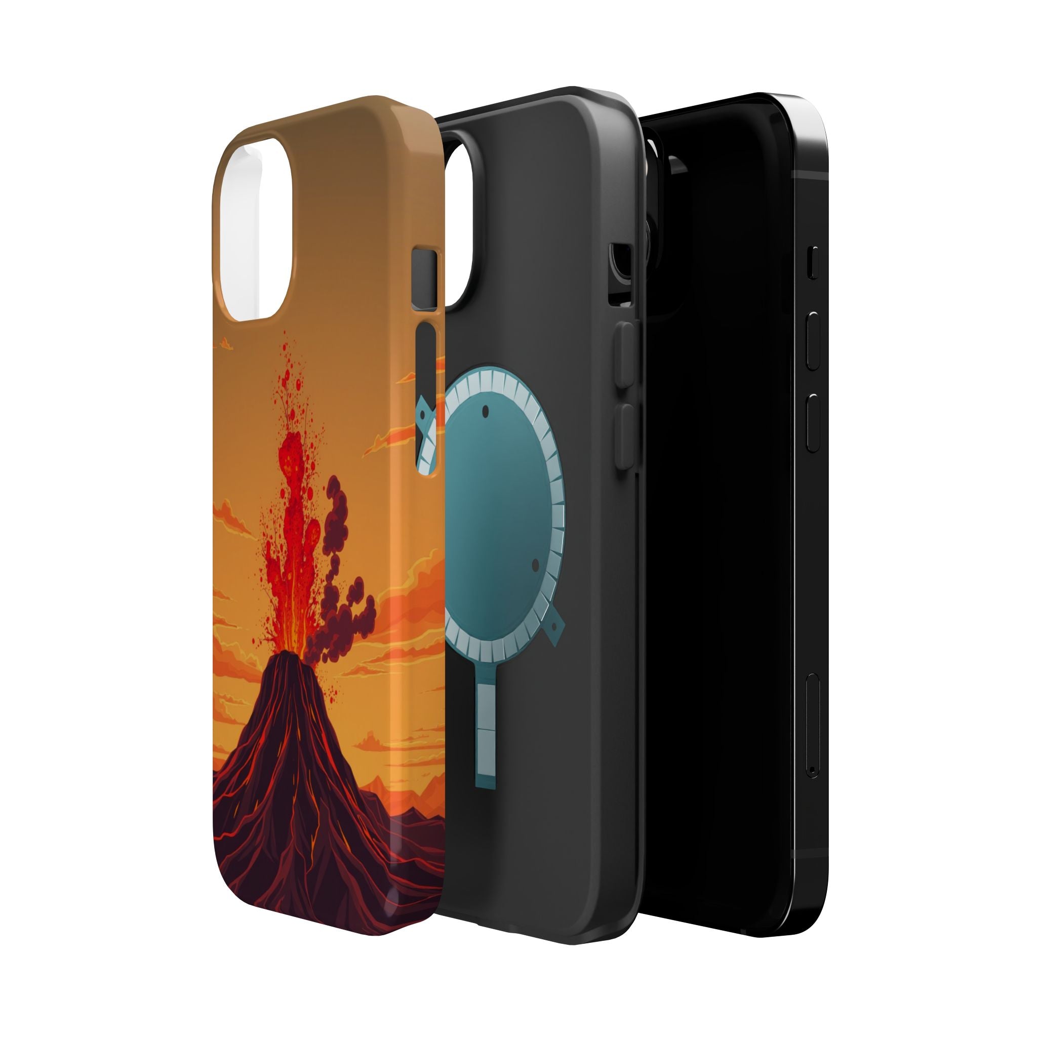 iPhone Sunset Amber And Peach Volcanic Eruption Soft iPhone Finish · iPhone Case