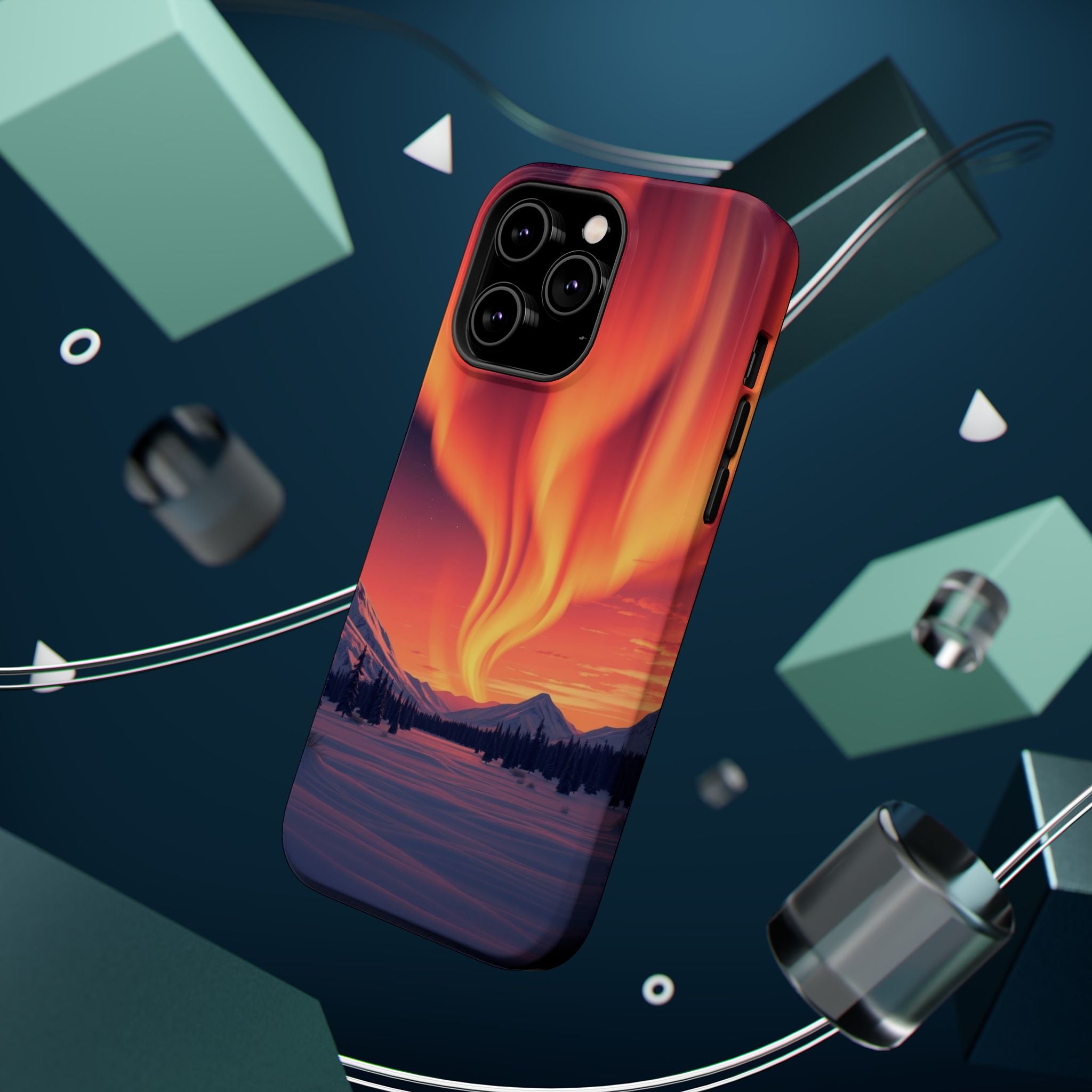iPhone Sunset Amber And Peach Northern Lights Slim iPhone Everyday · iPhone Case