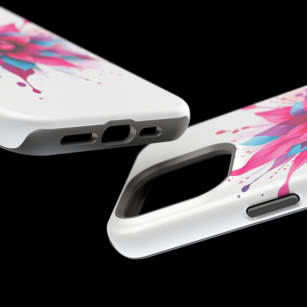 iPhone Floral Watercolor Splash Electric Art Slim iPhone Everyday · iPhone Case