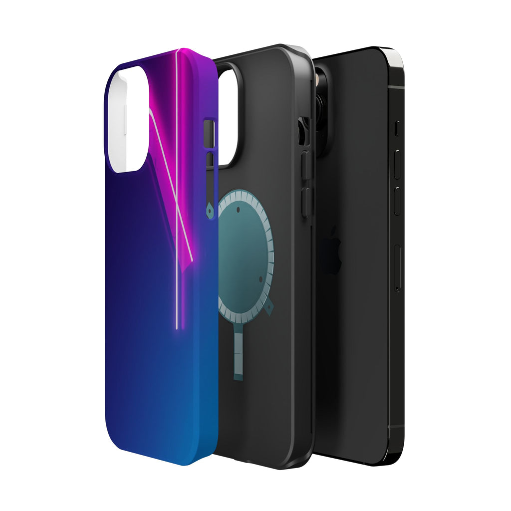 iPhone 1990s Geometric Neon Electric Art Slim Everyday Designer Case · iPhone Ca
