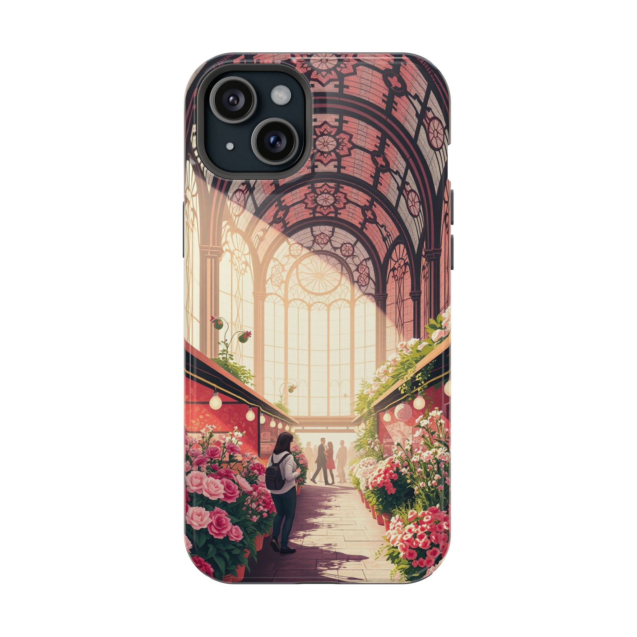iPhone Flower Market Stained Glass Bold Modern Everyday Snap Case · iPhone Case