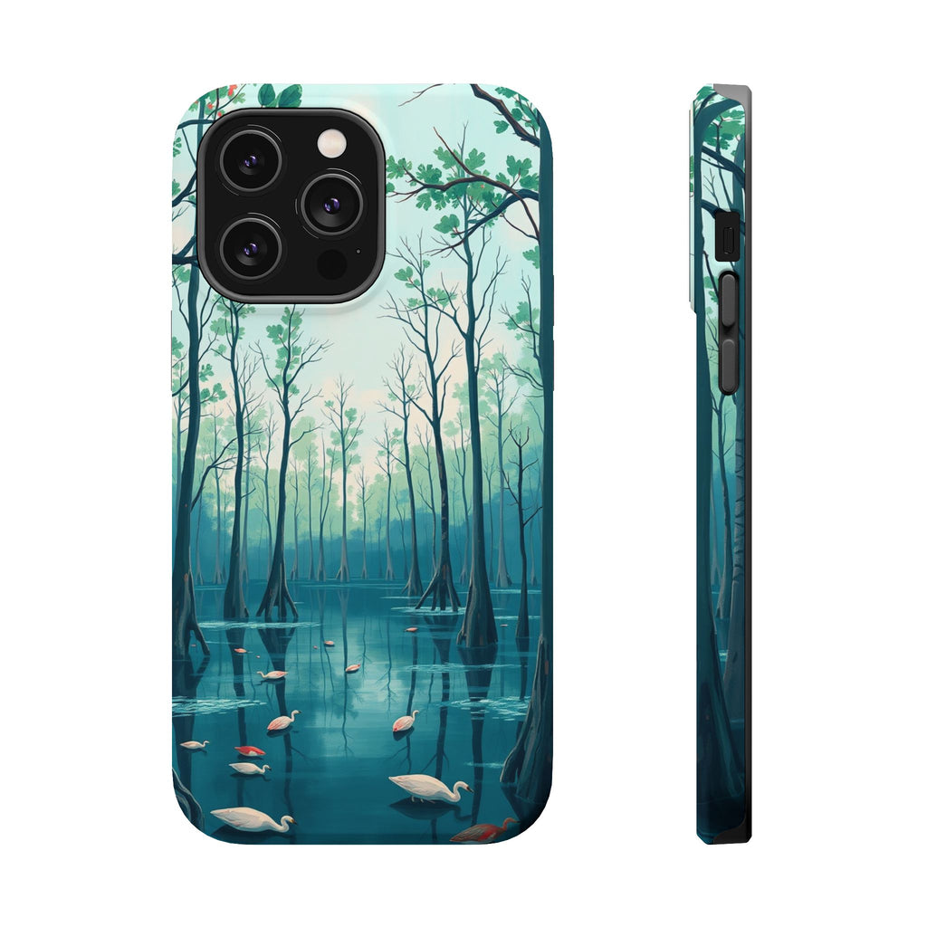 iPhone Cypress Swamp Electric Art Bold Modern Everyday Snap Case · iPhone Case
