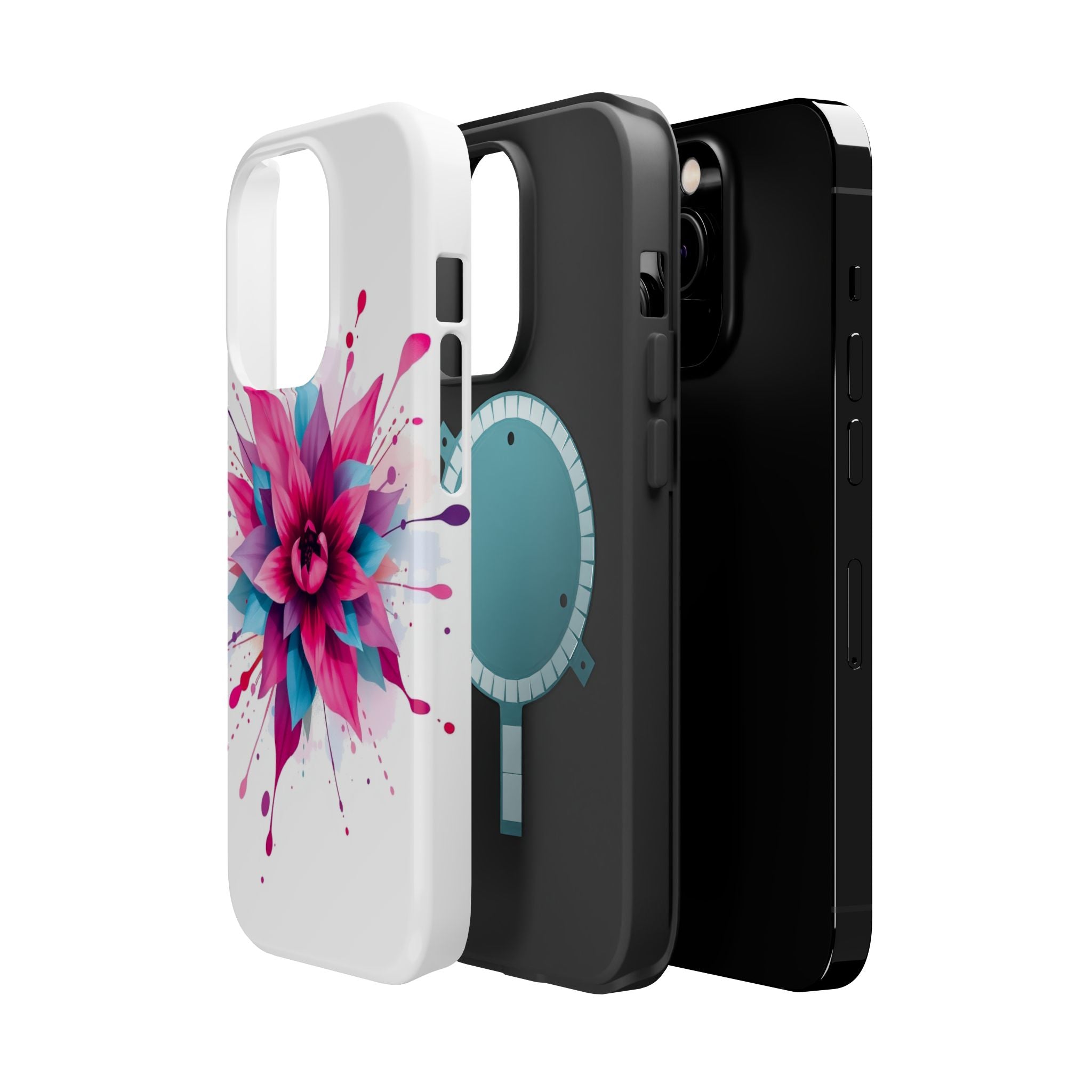 iPhone Floral Watercolor Splash Electric Art Slim iPhone Everyday · iPhone Case