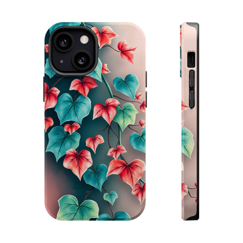 iPhone Art Nouveau Vine Teal And Coral Slim Snap Case · iPhone Case