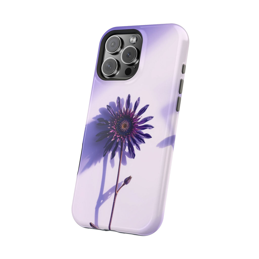 iPhone Indigo And Violet Dried Flower Flat Lay Soft iPhone Finish · iPhone Case