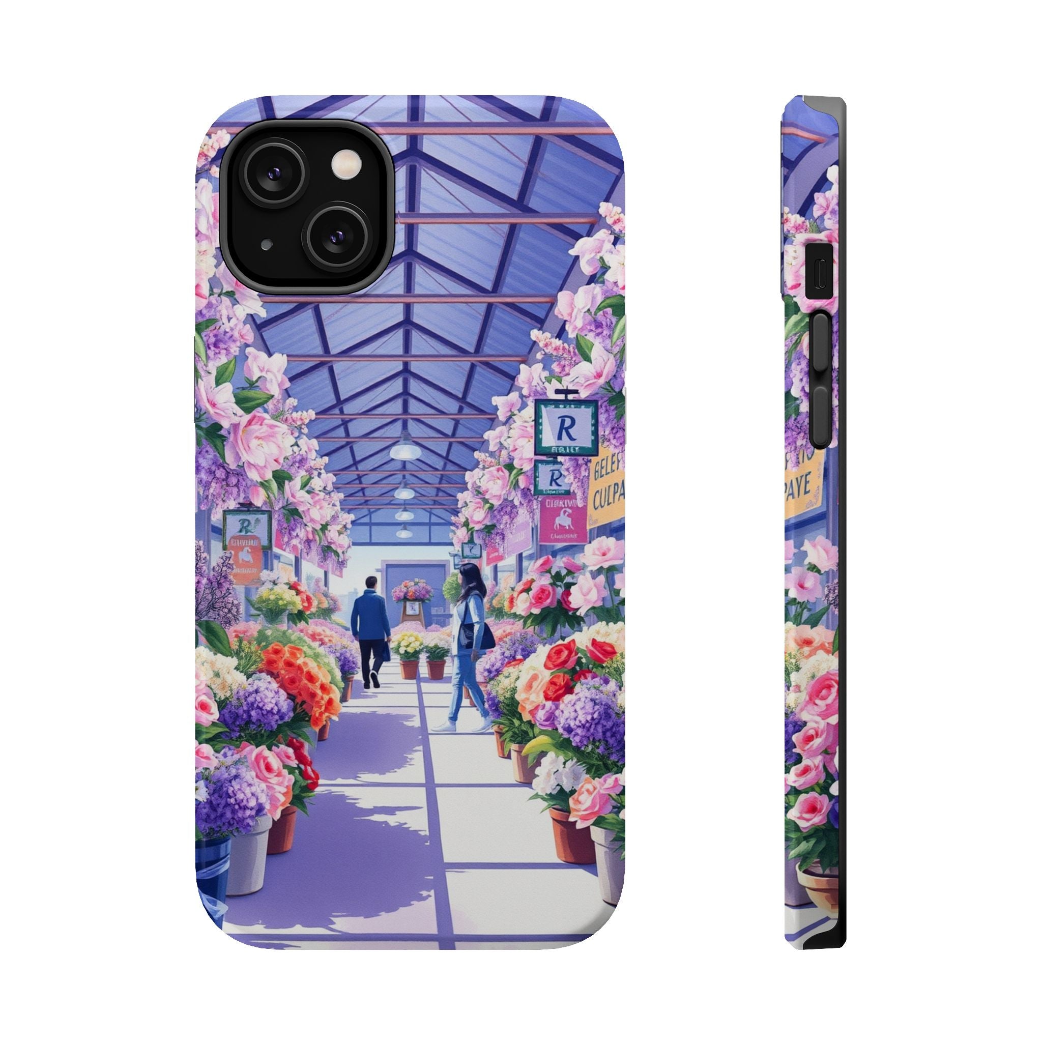 iPhone Flower Market Cinematic Art Clean Minimal Snap Cas Slim Snap Case · iPhon