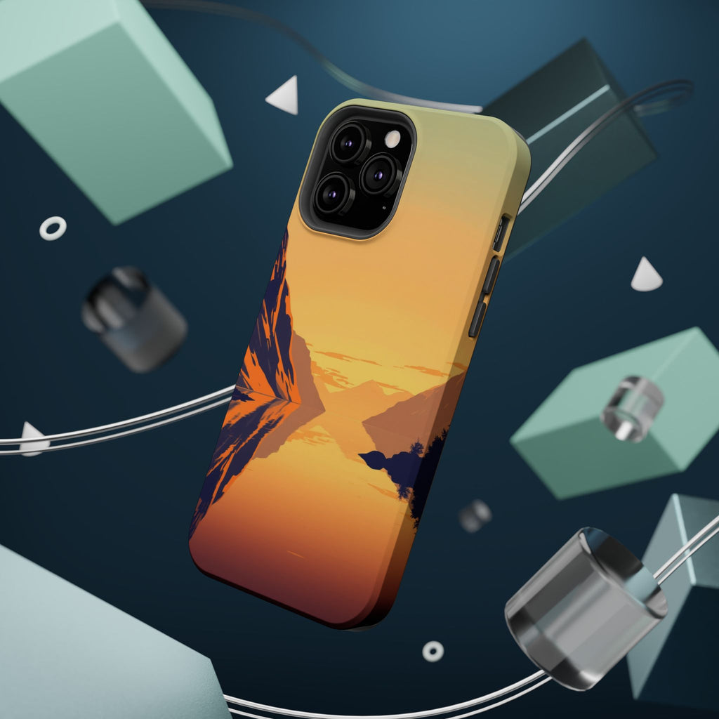 iPhone Fjord Reflection Pop Art Bold Slim Everyday Designer Case · iPhone Case