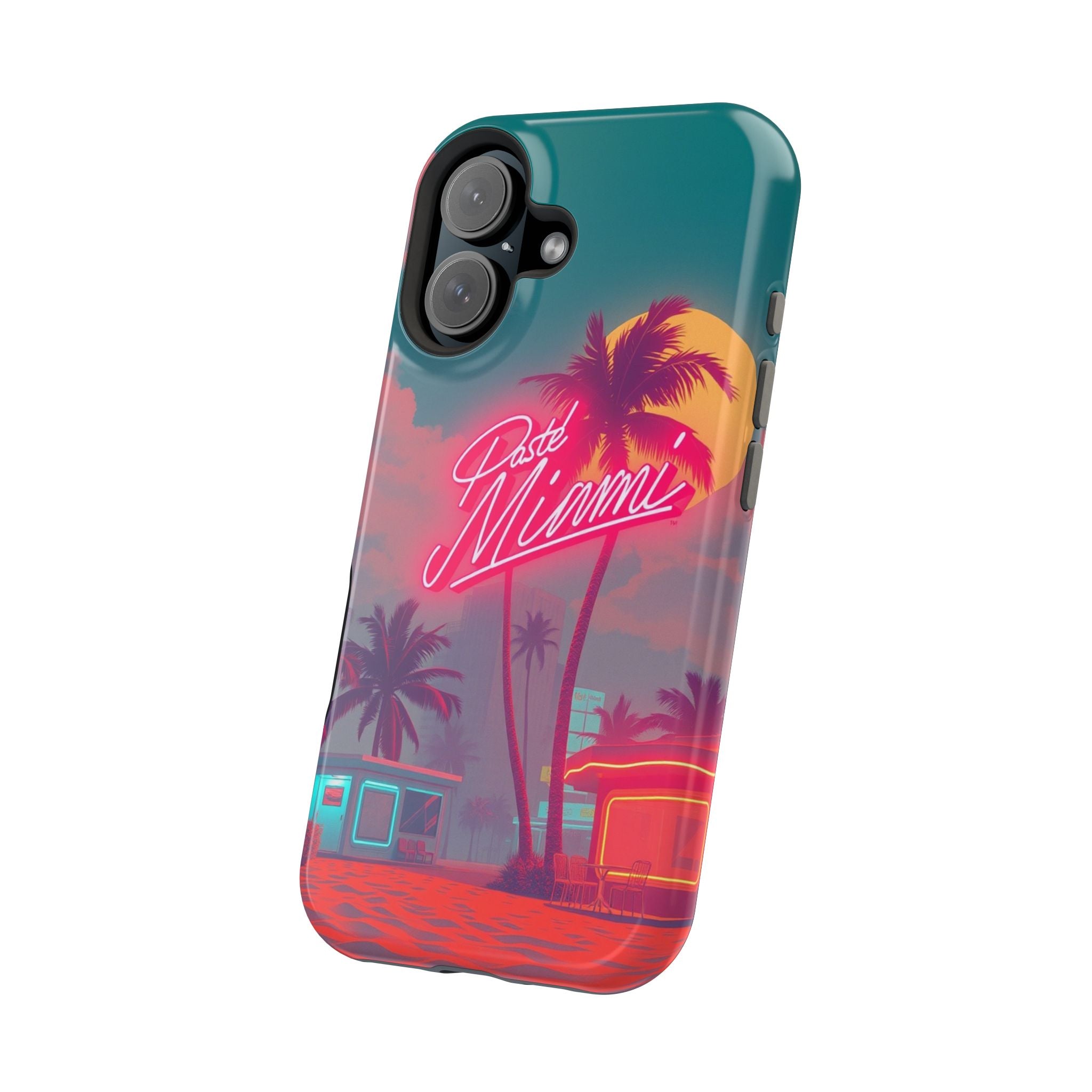 iPhone 1980s Pastel Miami Enchanted Art Slim Everyday Designer Case · iPhone Cas