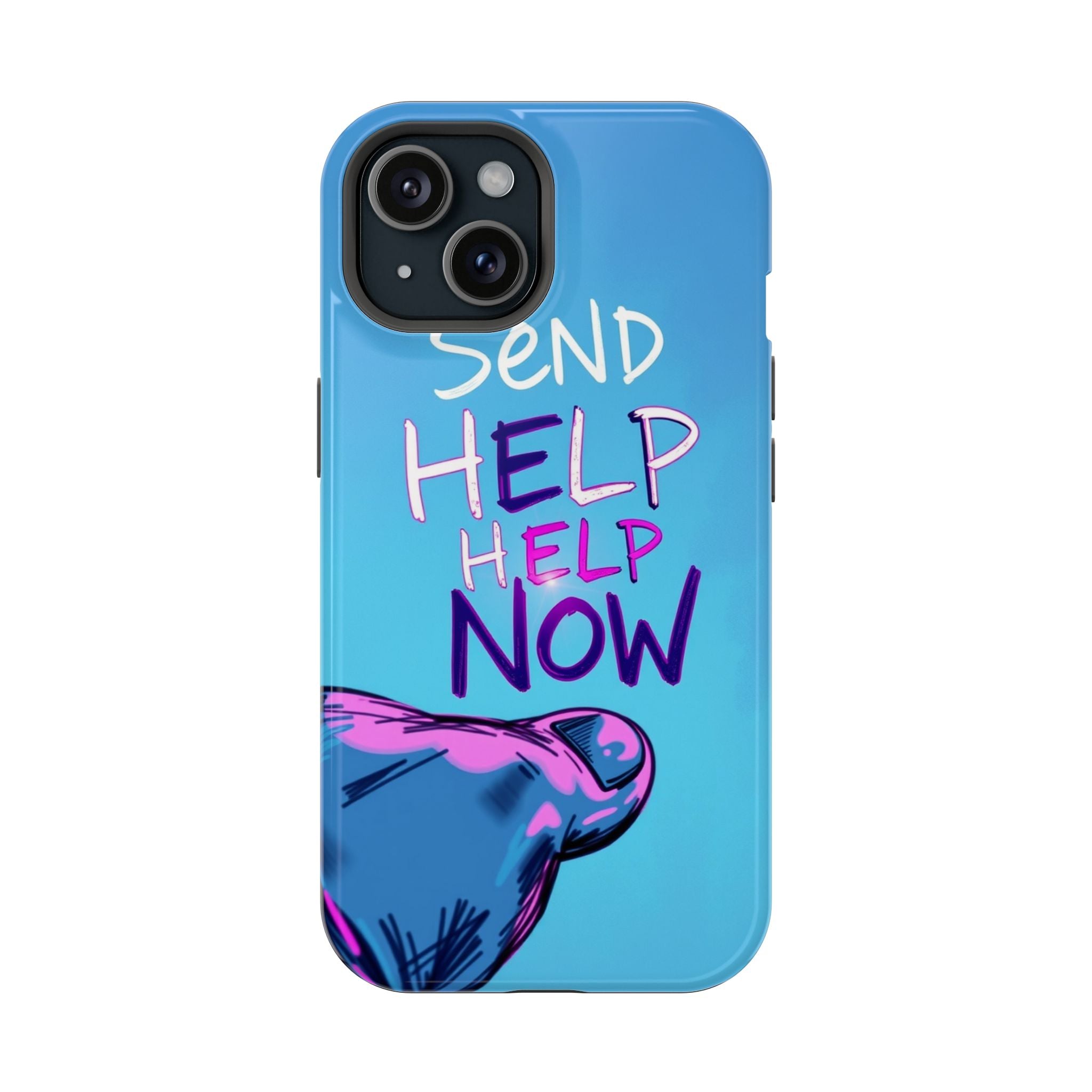 iPhone Radiant Send Help Now Design Slim Everyday Designer Case · iPhone Case