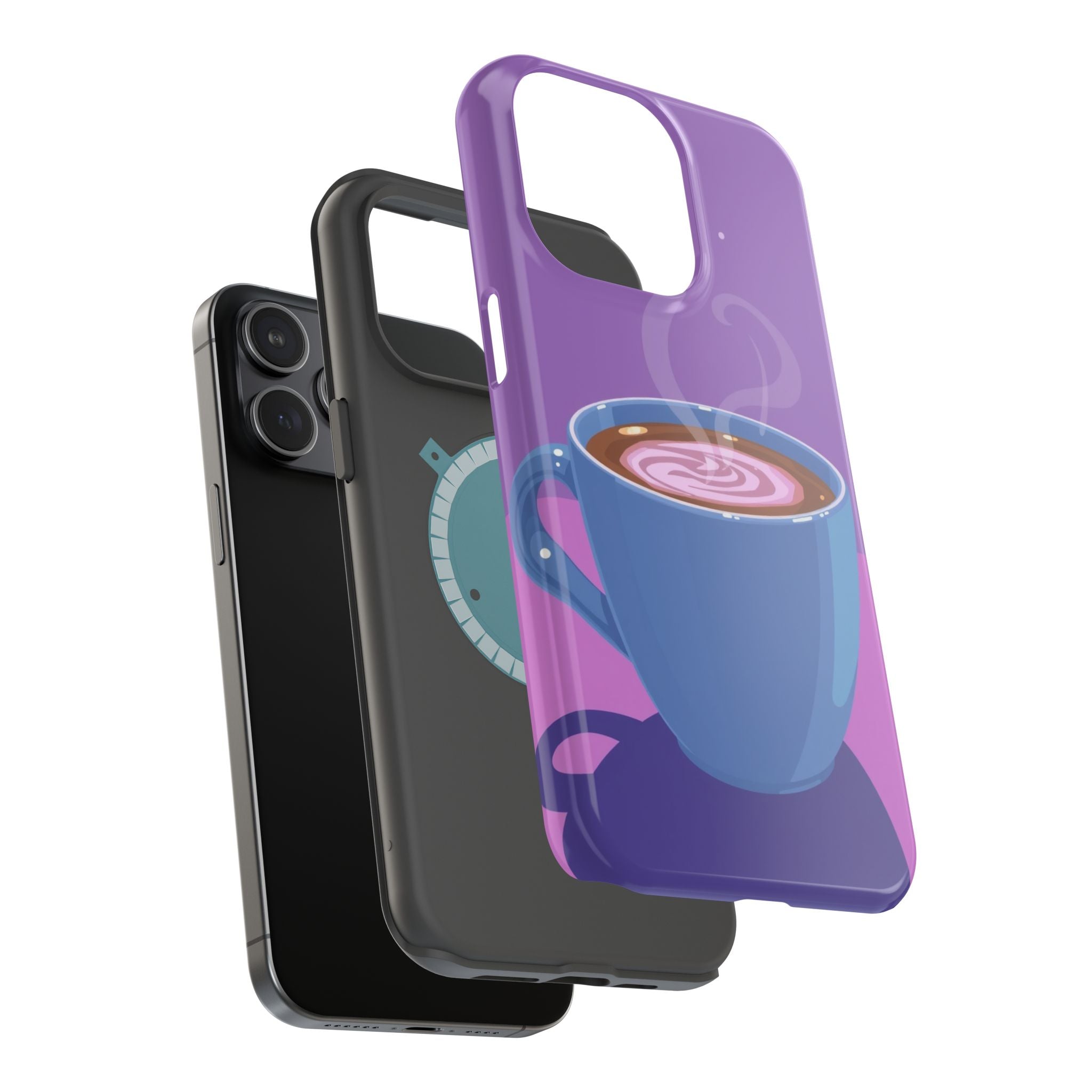 iPhone Emotional Support Coffee Pixel Art -Bit Soft Finish Everyday Case · iPhon
