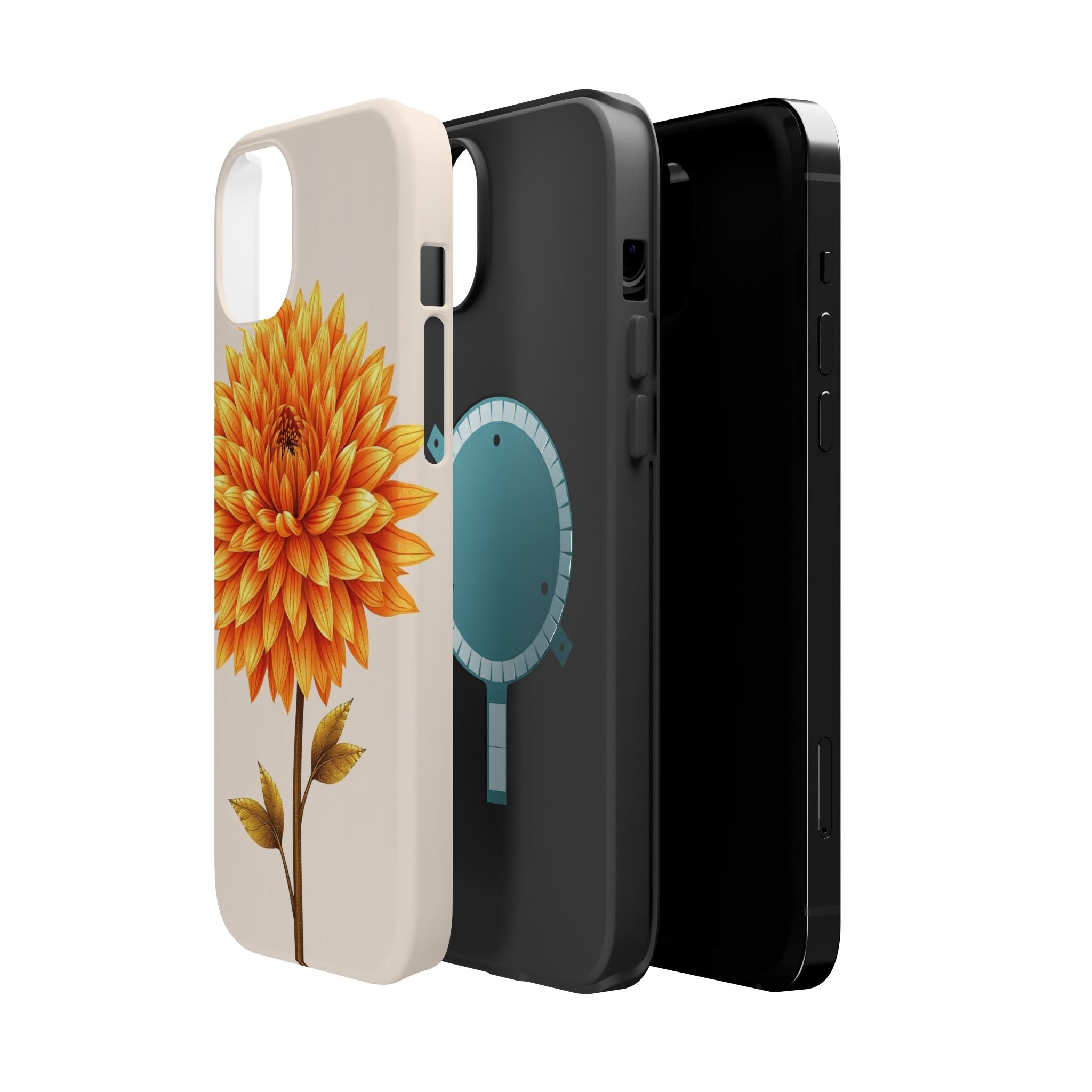 iPhone Chrysanthemum Classic Gold Foil Luxury Slim iPhone Everyday · iPhone Case