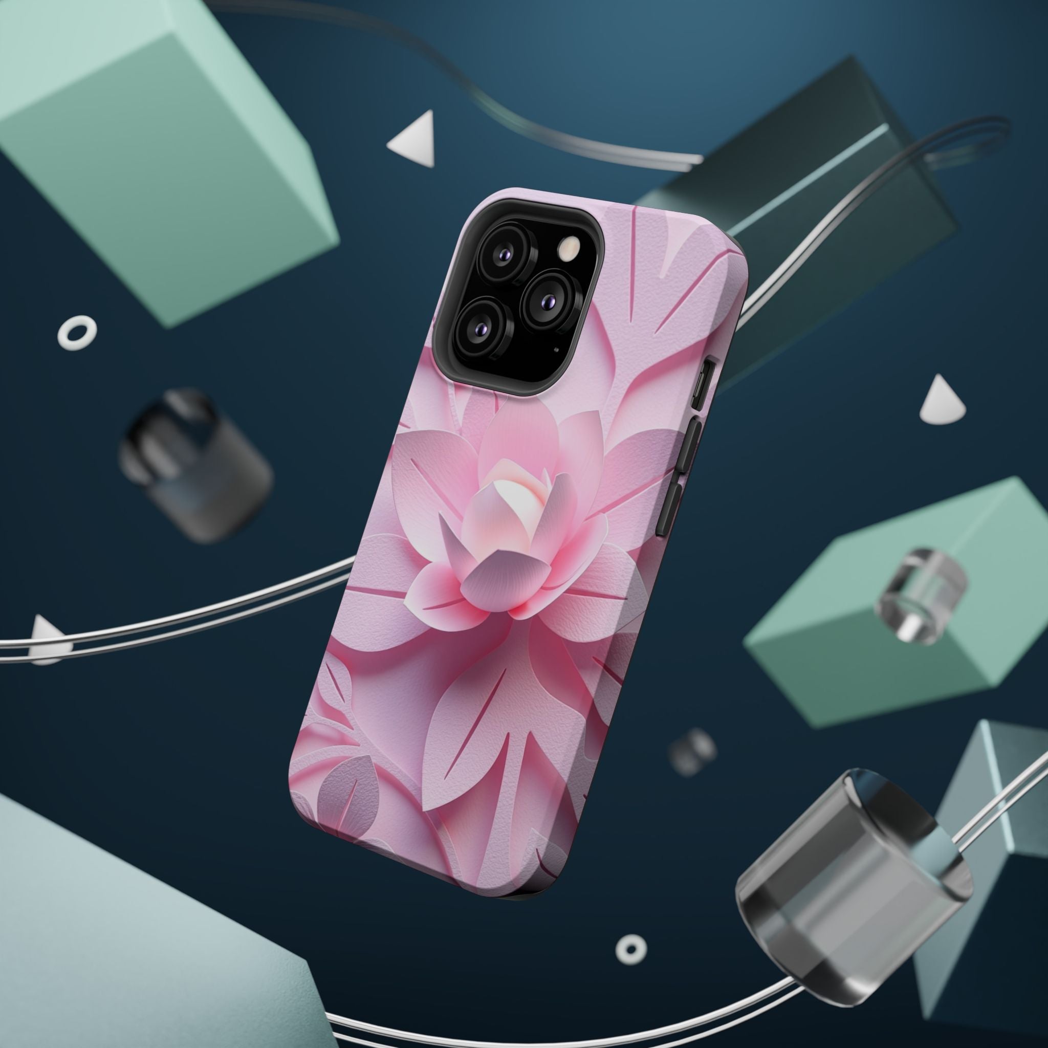 iPhone Floral Geometric Paper Cut Art Slim Everyday Designer Case · iPhone Case