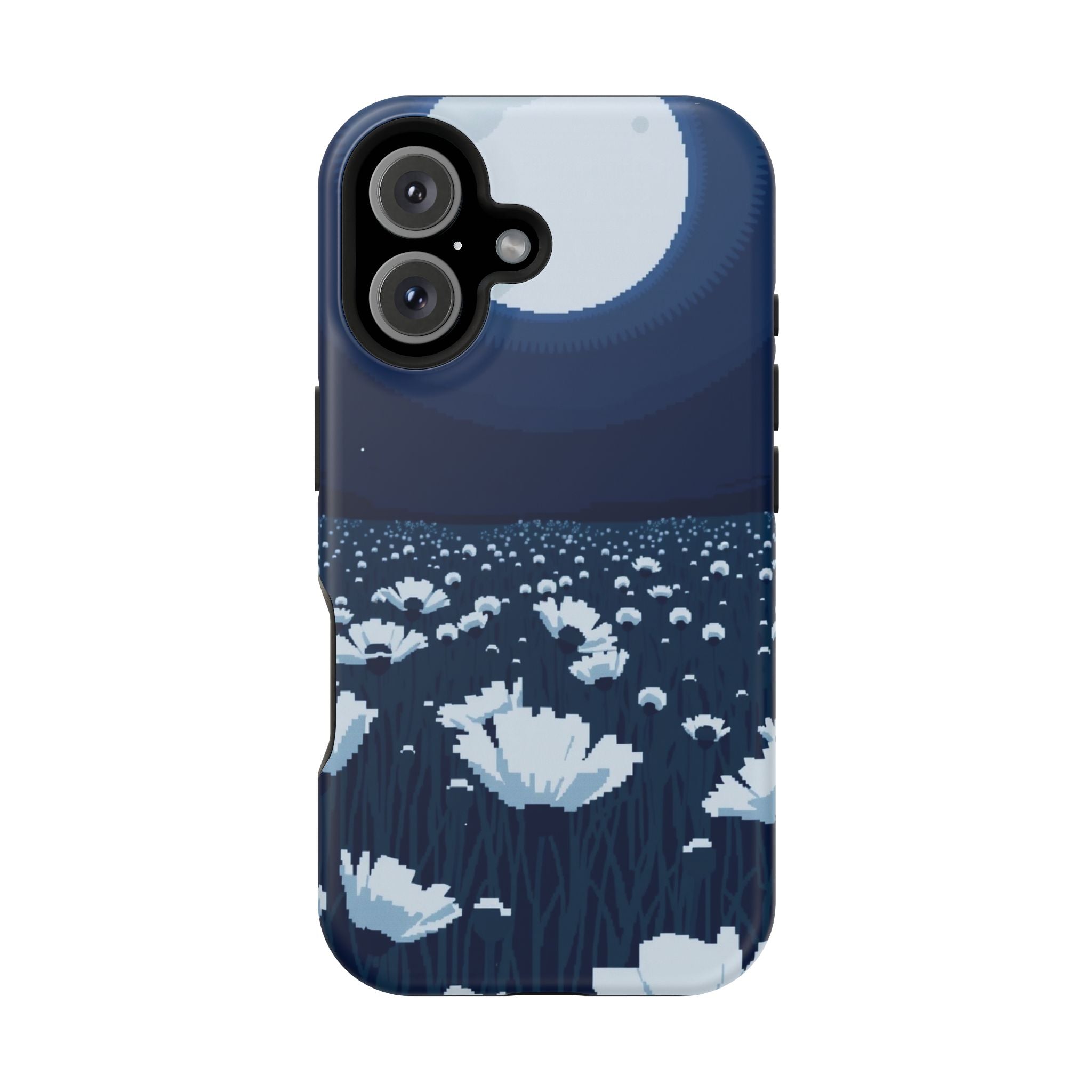 iPhone Poppy Field Pixel Art -Bit Bold Modern Everyday Snap Case · iPhone Case