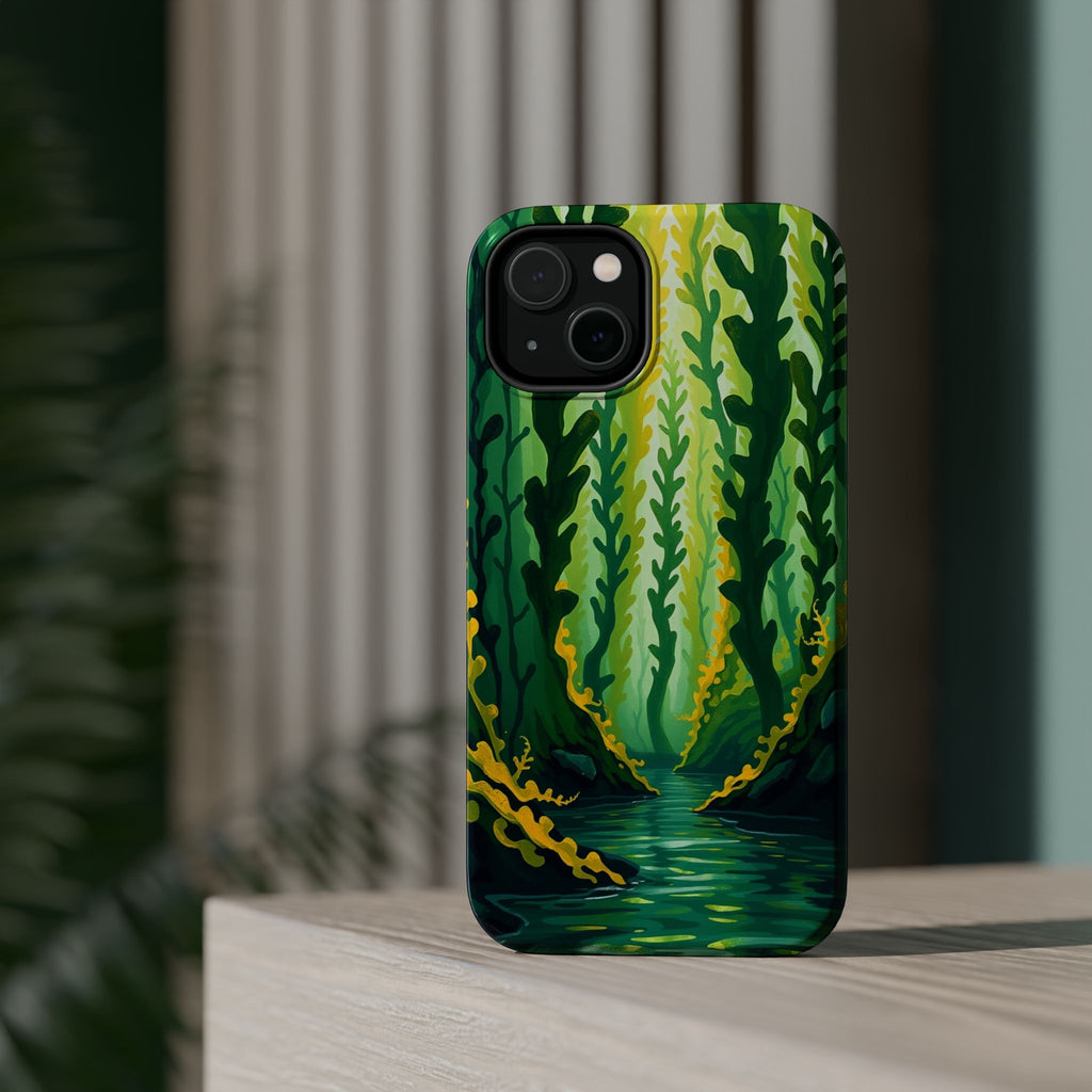 iPhone Kelp Forest Oil Painting Impressionist Slim iPhone Everyday · iPhone Case