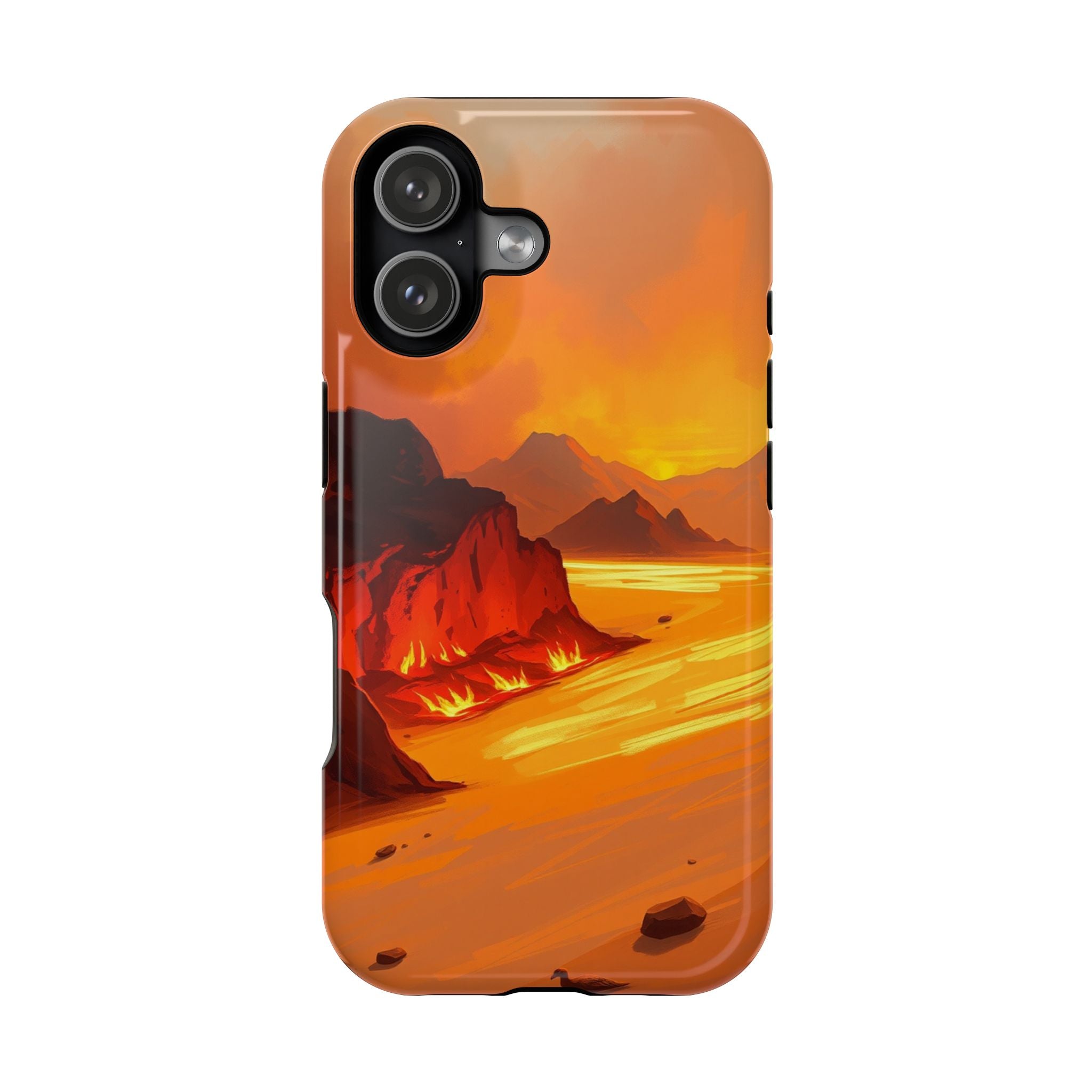 iPhone Burnt Orange And Sand Wildfire Glow Slim iPhone Everyday · iPhone Case