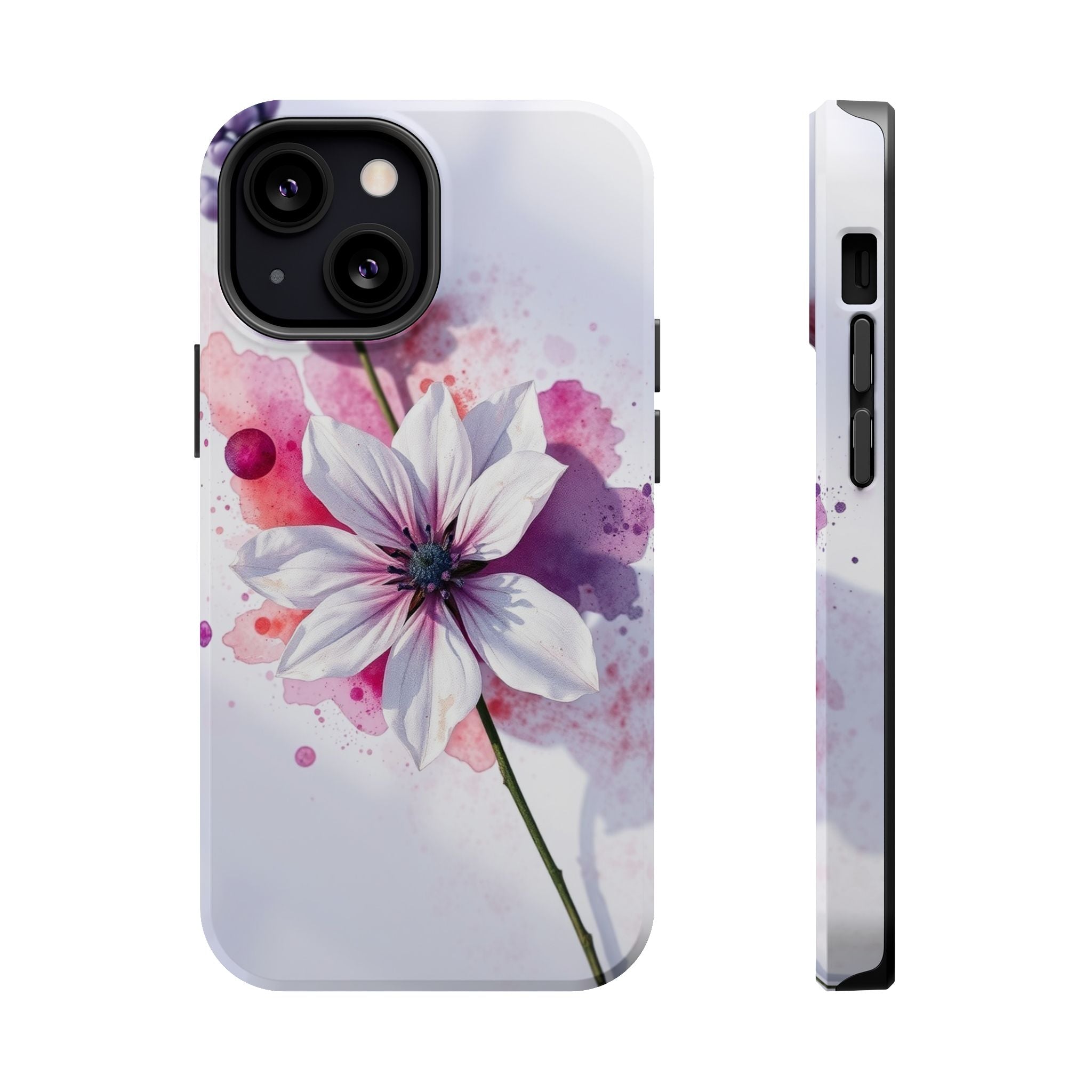 iPhone Floral Watercolor Splash Bold Art Slim Everyday iPhone 15 · iPhone Case