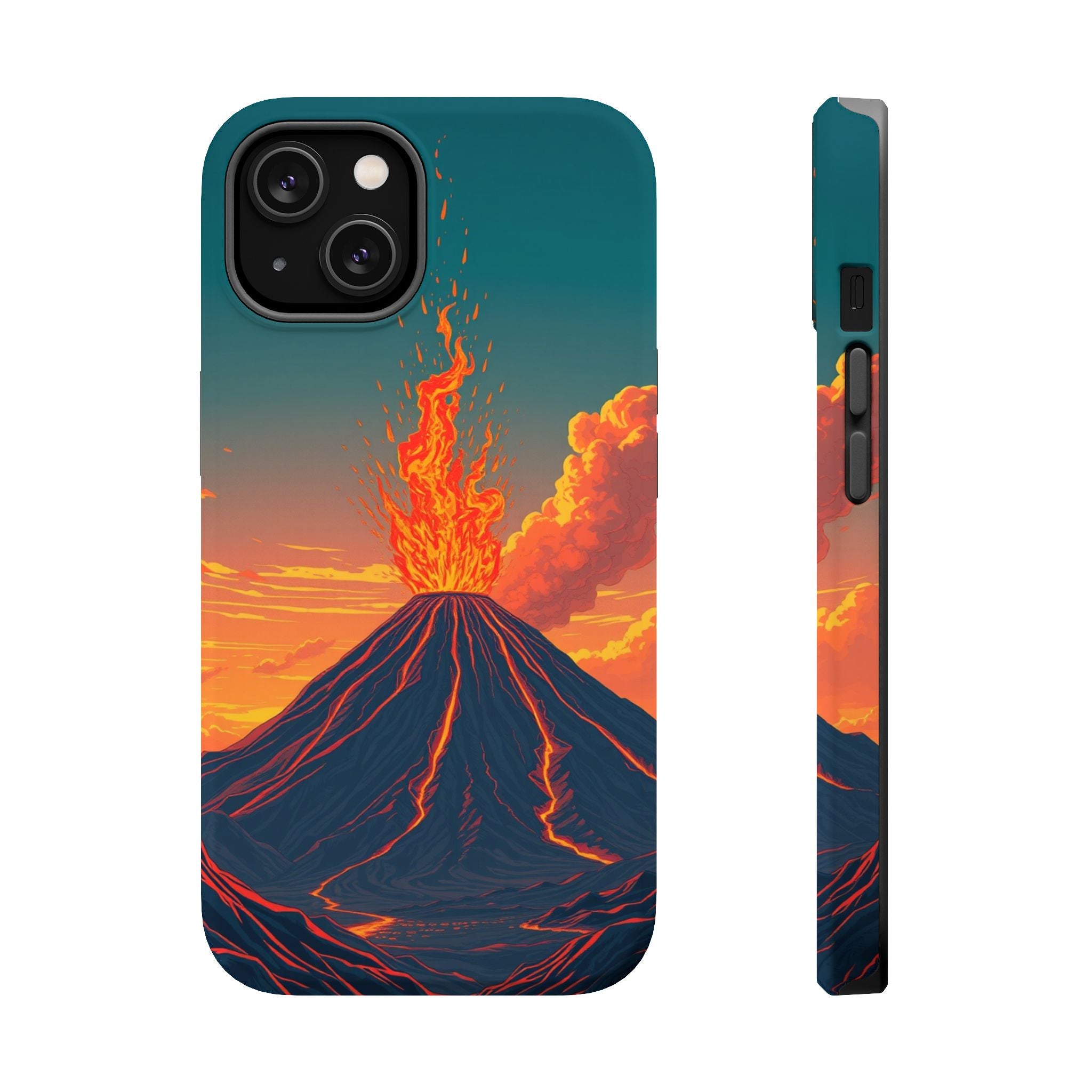 iPhone Sunset Amber And Peach Volcanic Eruption iPhone 19 Artistic · iPhone Case