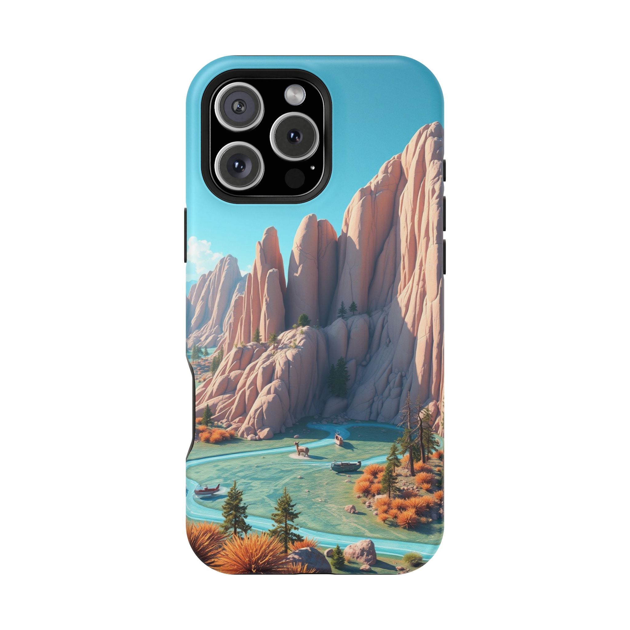 iPhone Pine Ridge Electric Art Slim Everyday Designer Case · iPhone Case