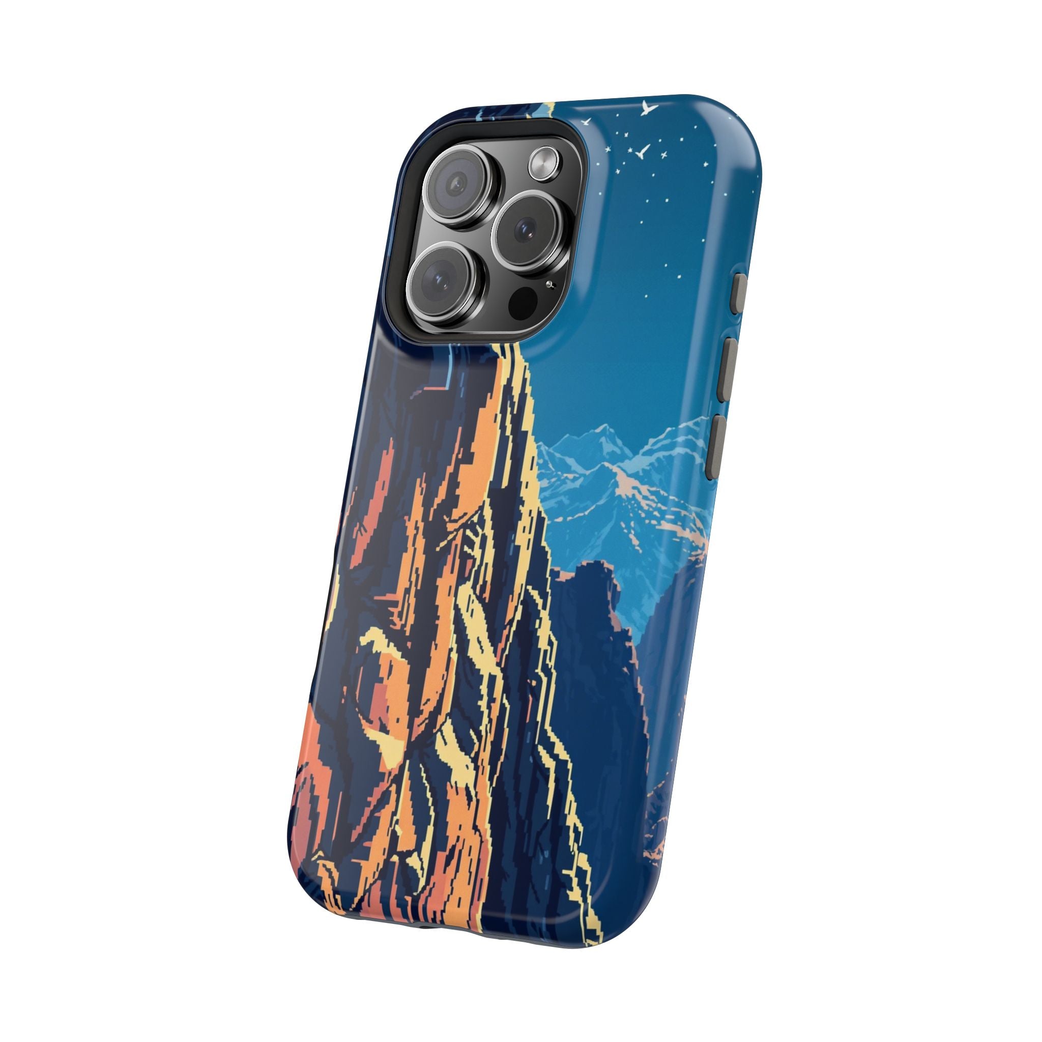 iPhone Midnight Blue And Silver Canyon Wall Slim iPhone Everyday · iPhone Case