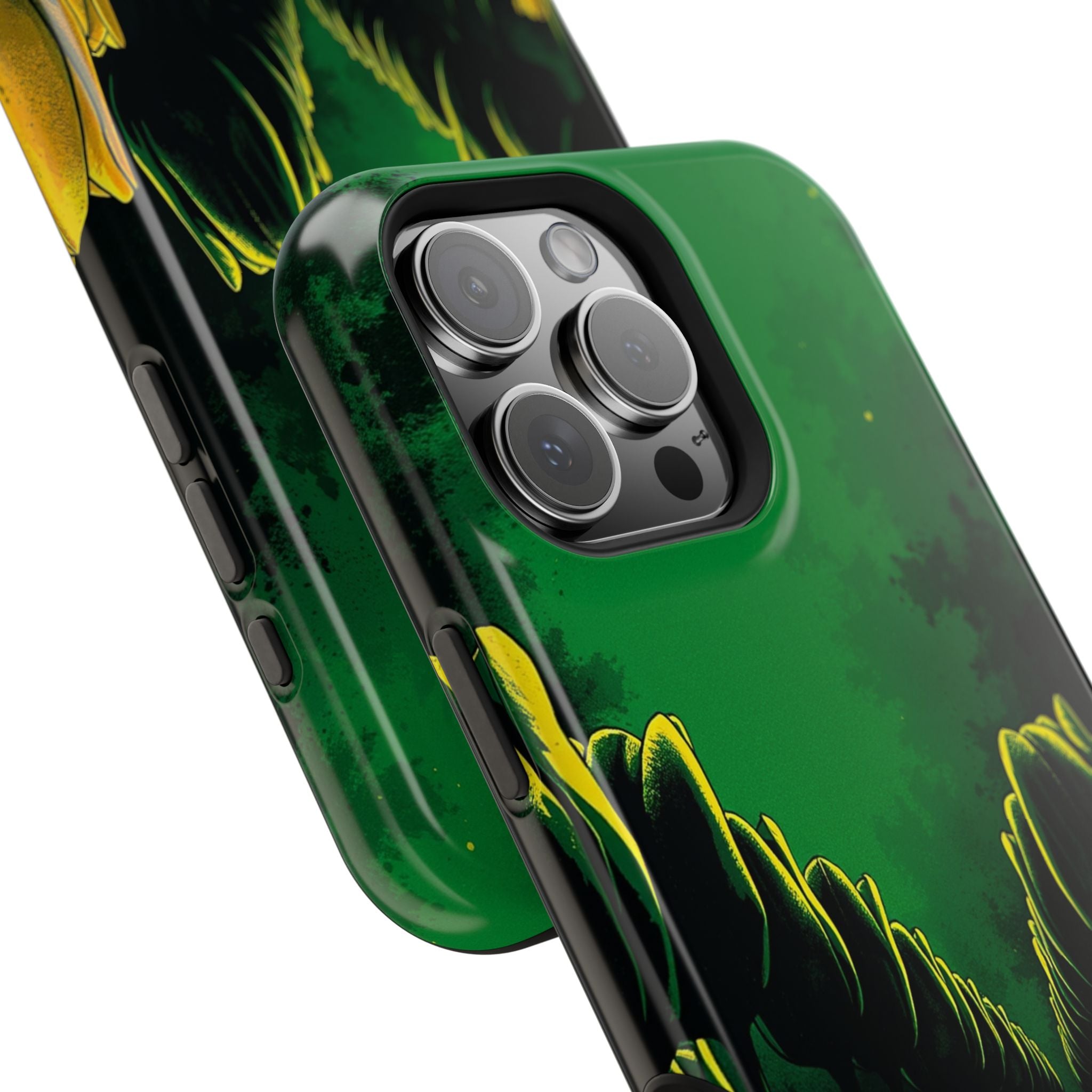 iPhone Tulip Row Emerald Green And Gold Slim Snap Case · iPhone Case